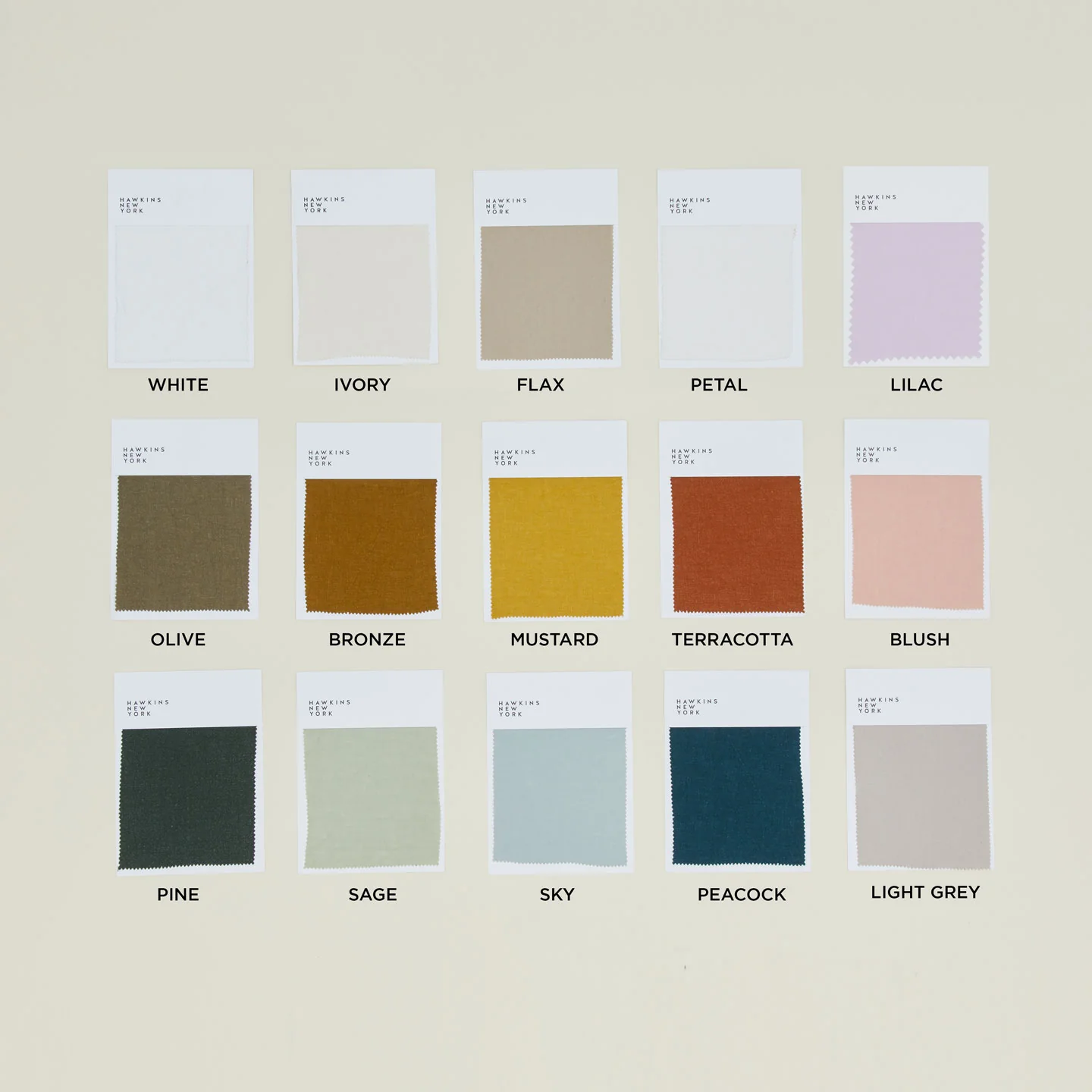 Simple Linen Swatch - White - Image 3