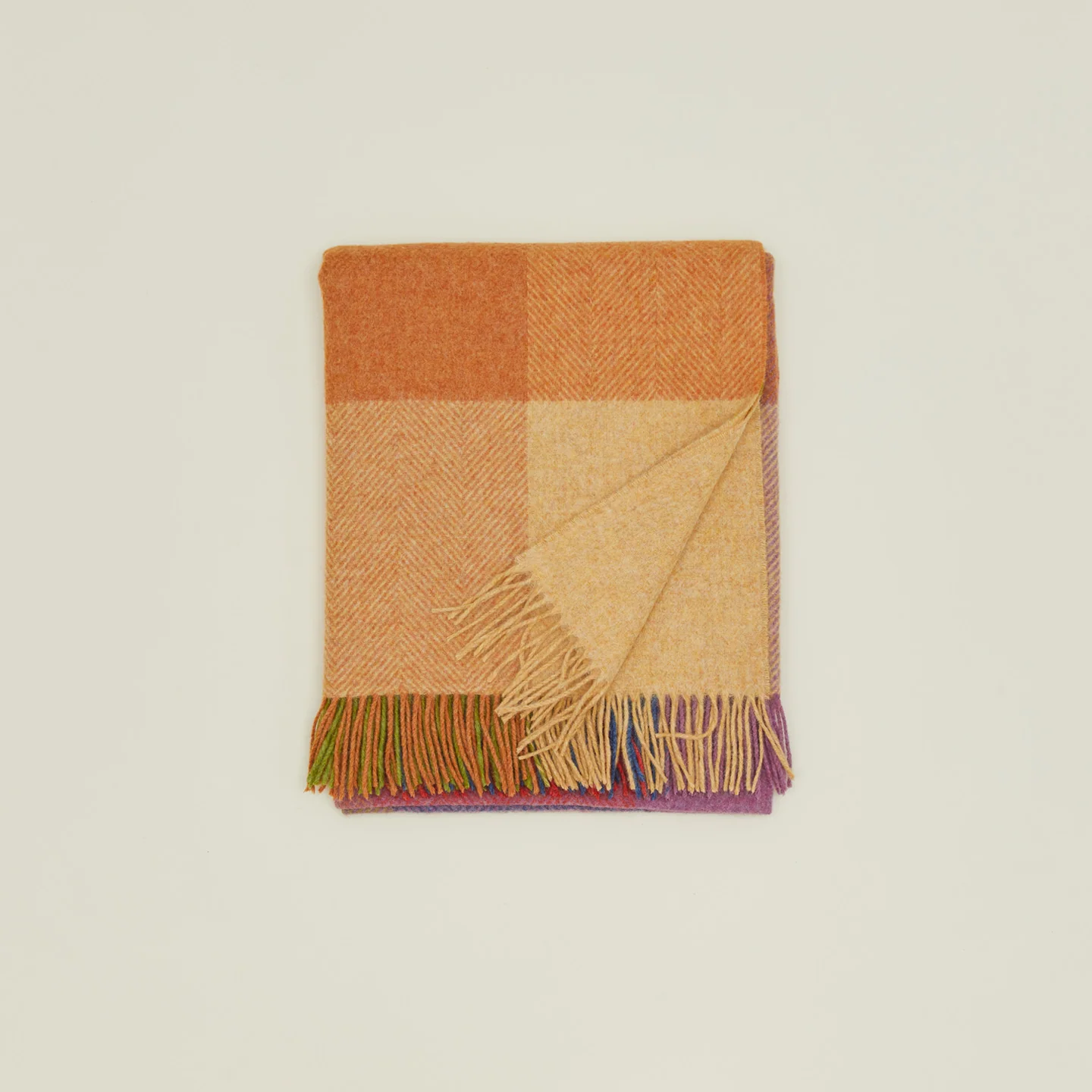 Merino Wool Plaid Throw - Warm - Image 2