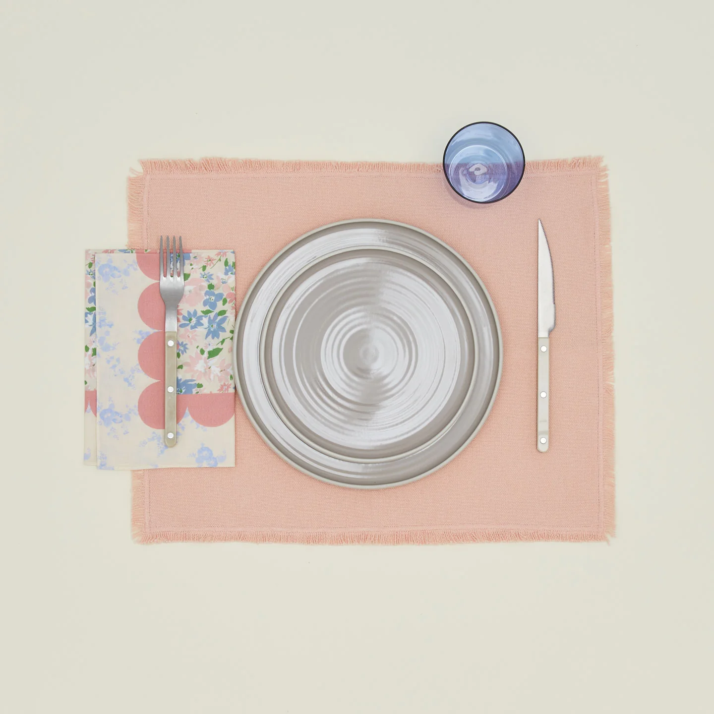 Mixed Floral Napkin, Set of 2 - Rose - Image 2