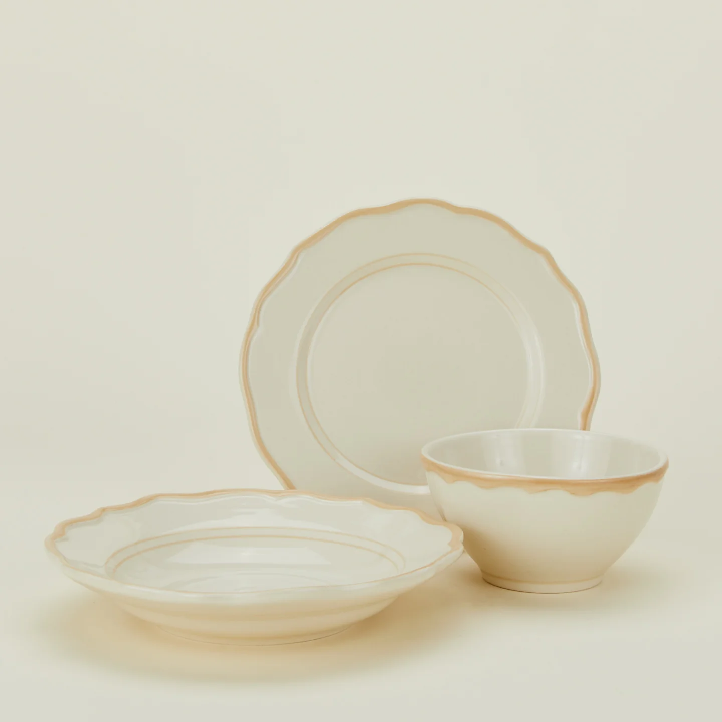 Ogee Edge Salad Plate - Latte - Image 6