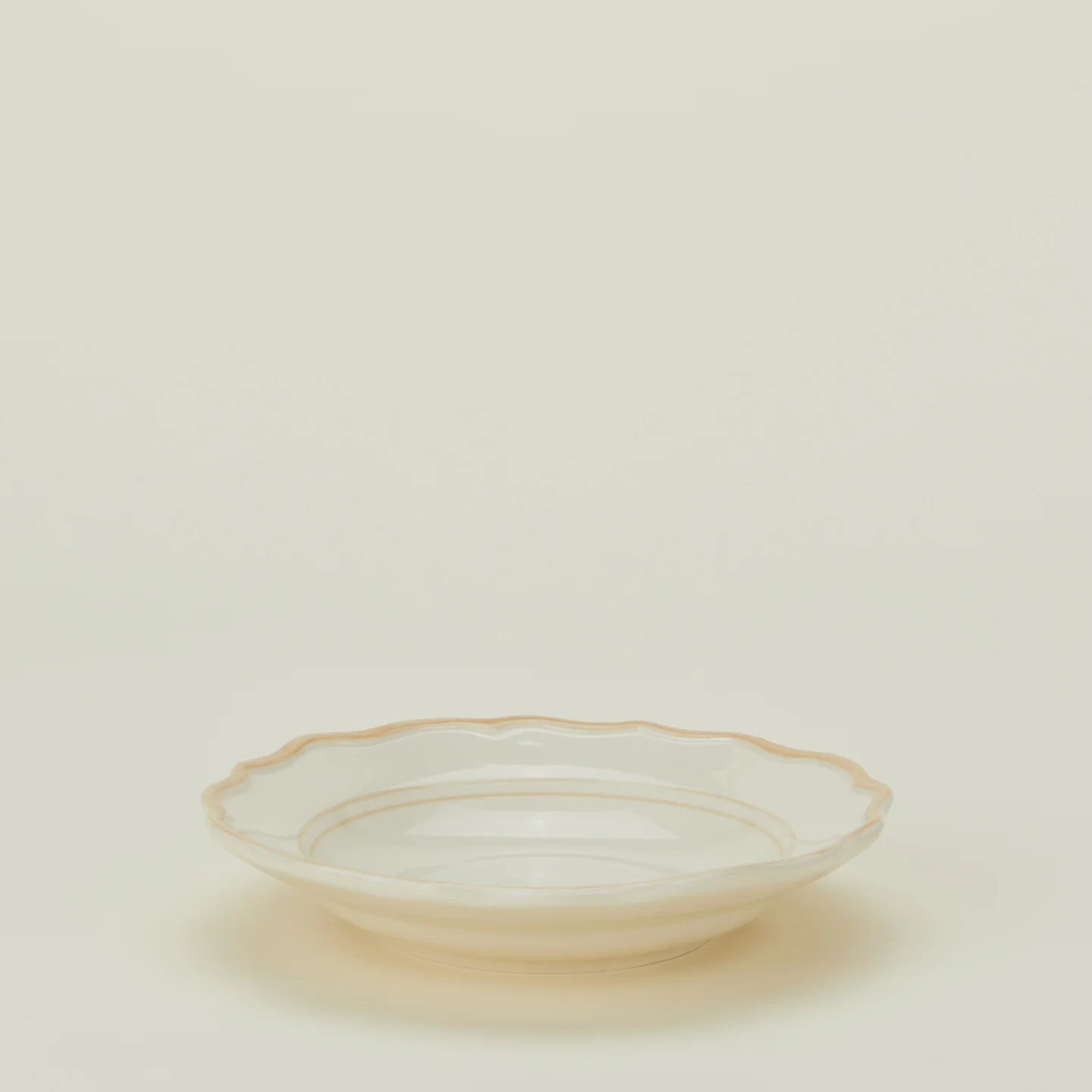 Ogee Edge Pasta Bowl - Latte