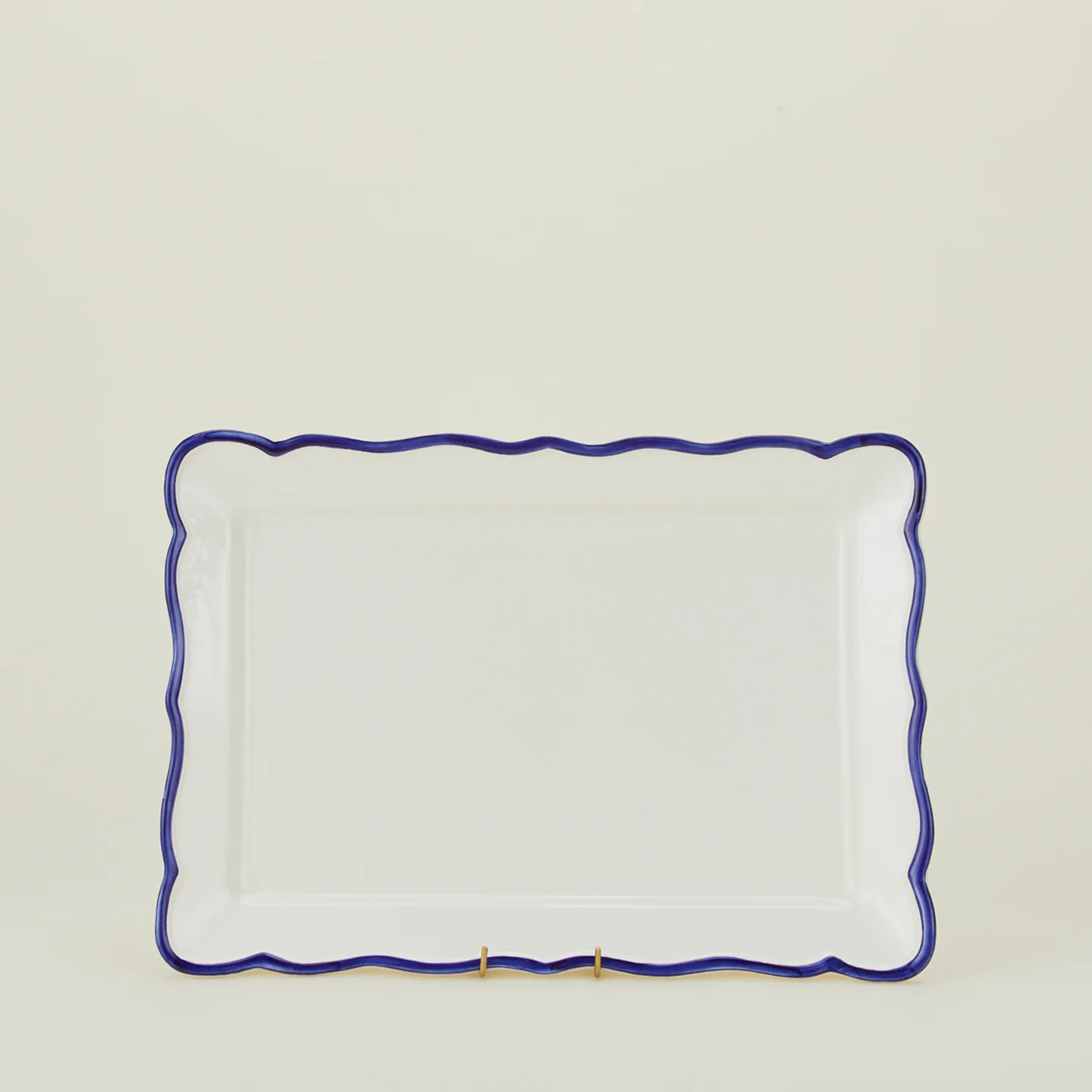 Ogee Edge Rectangular Platter - Blue