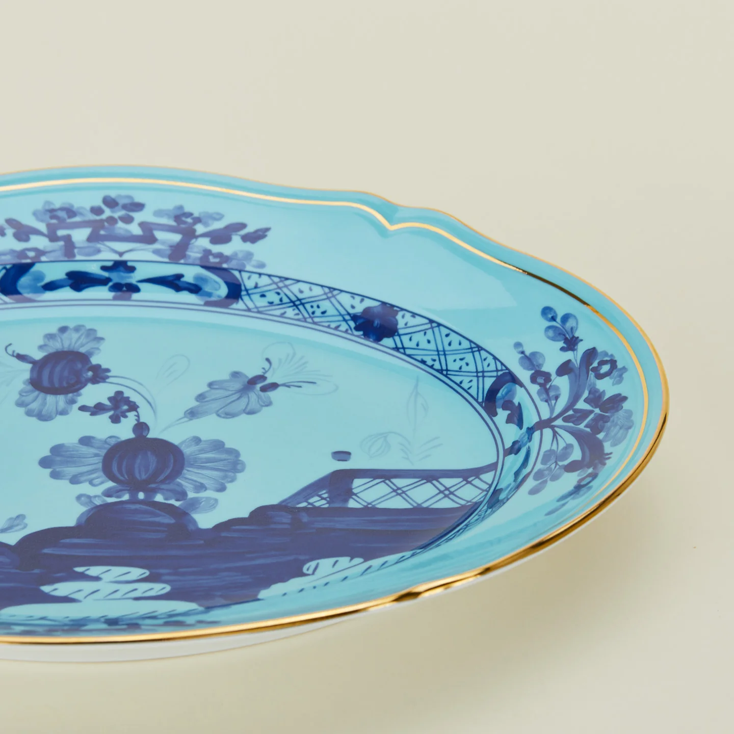 Oriente Italiano Oval Platter, 15" - Iris - Image 4