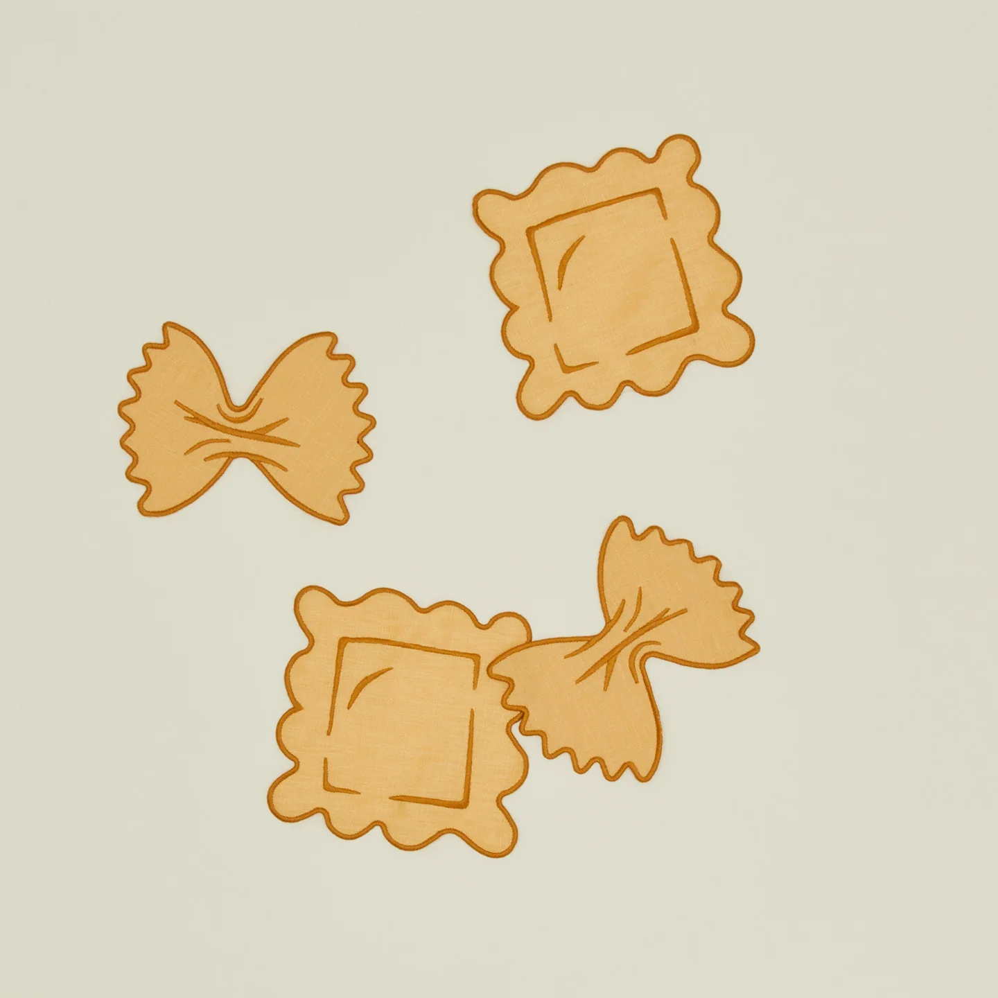Pasta Cocktail Napkins, Set of 4