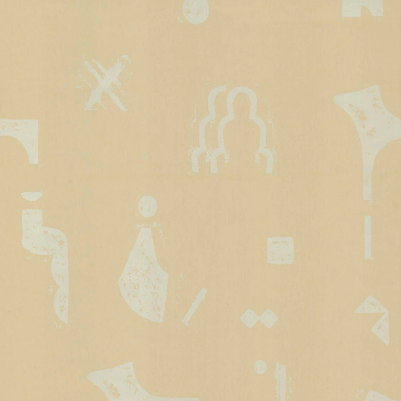 Rubbings Wallpaper - Eggshell