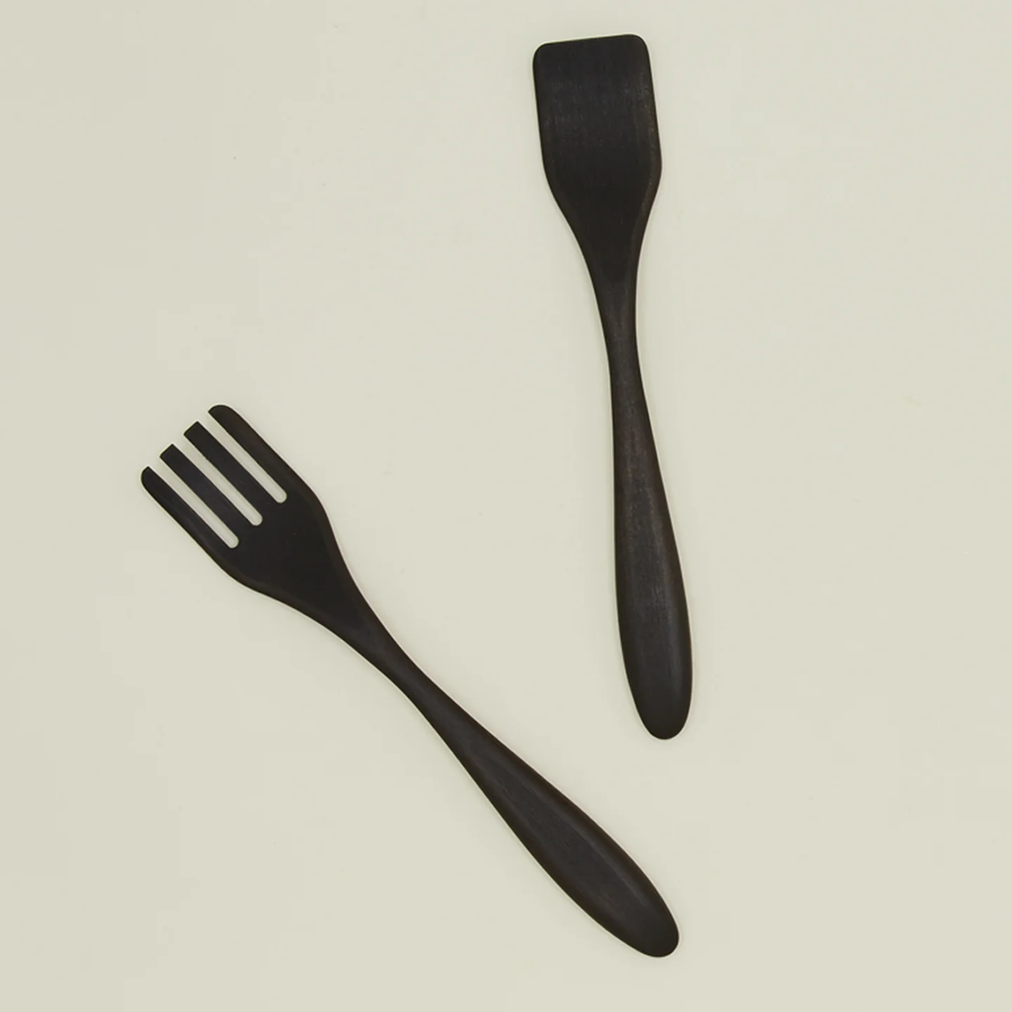 Salad Servers - Ebonized Oak - Image 2