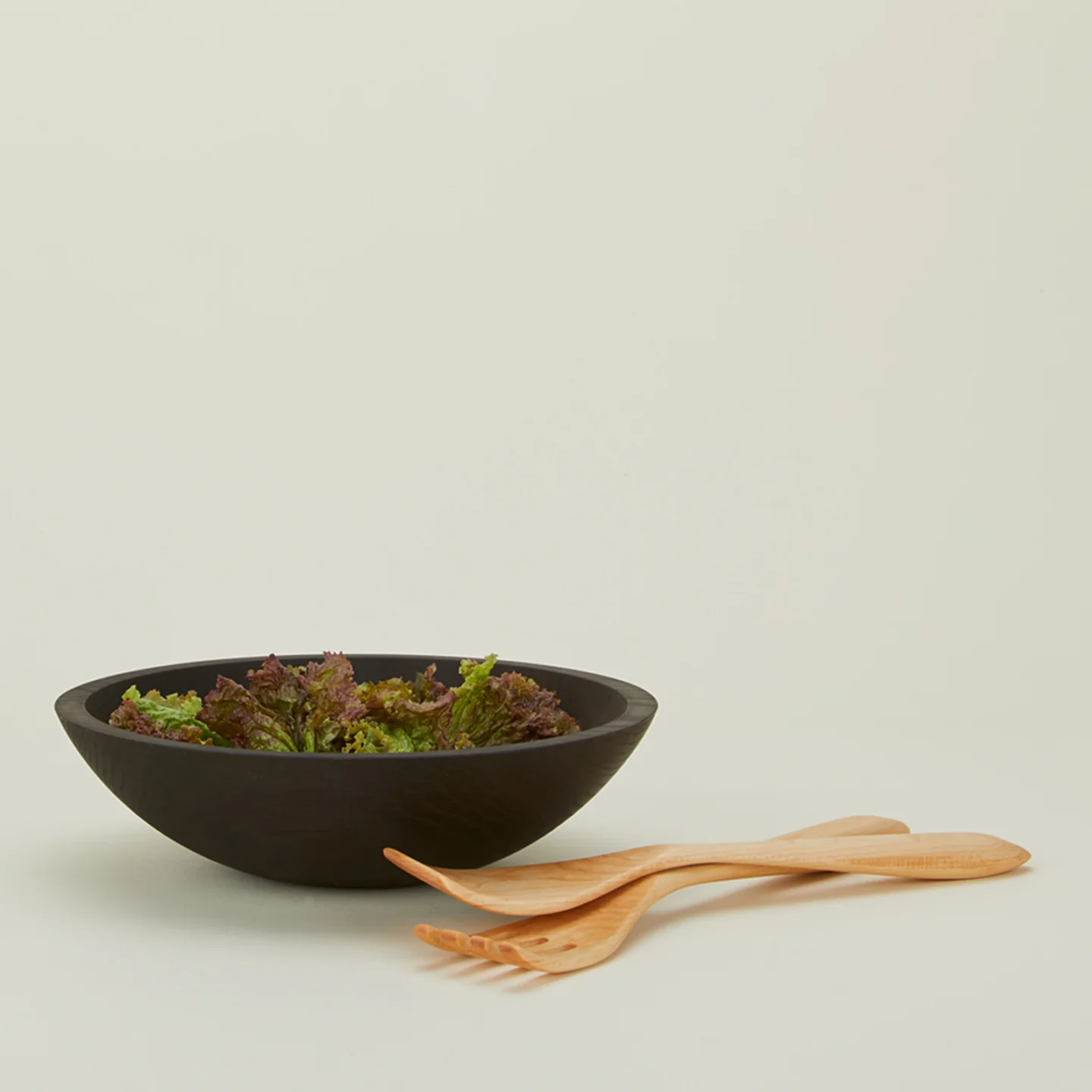 Salad Servers - Natural Maple - Image 2