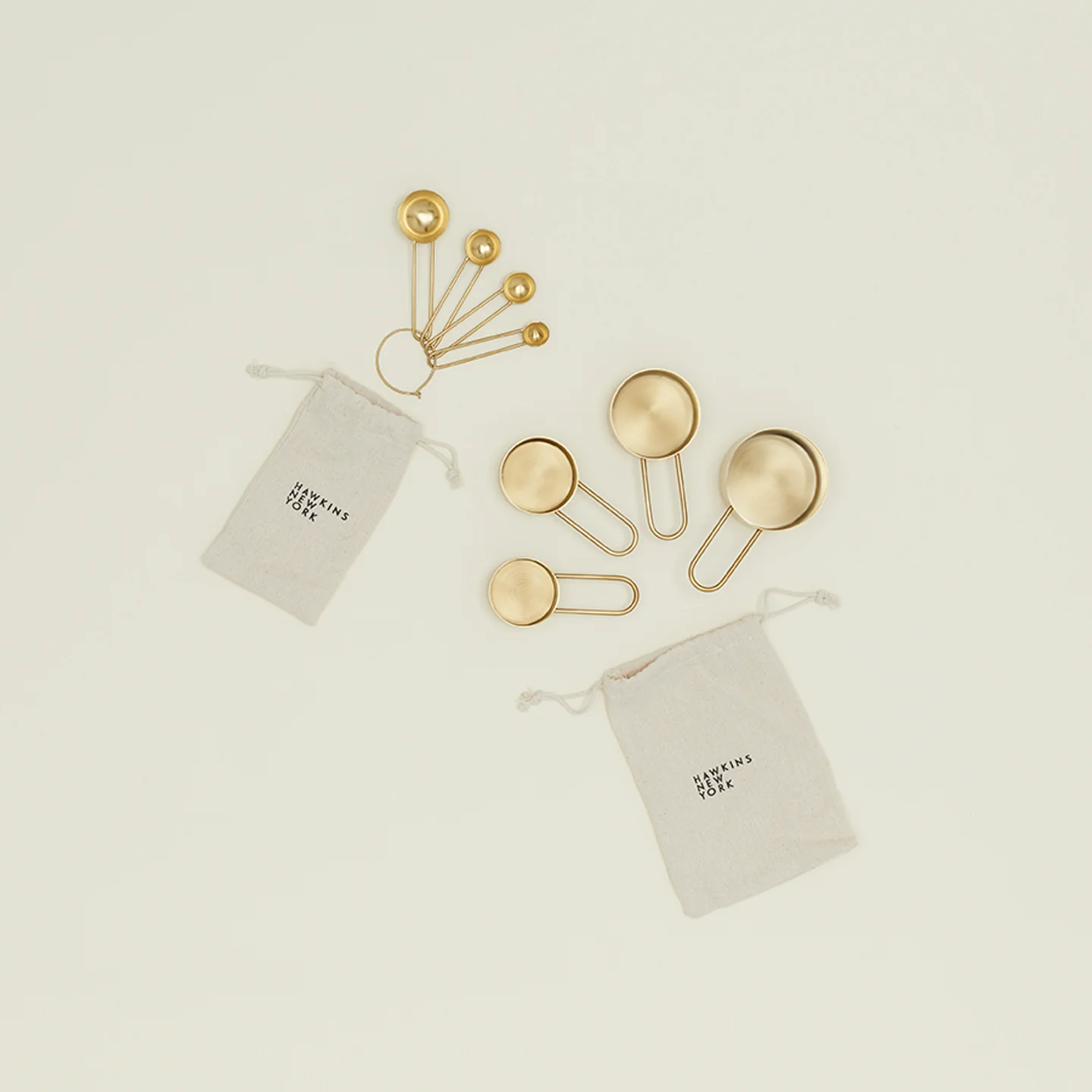 Simple Measuring Cups - Gold - Image 3