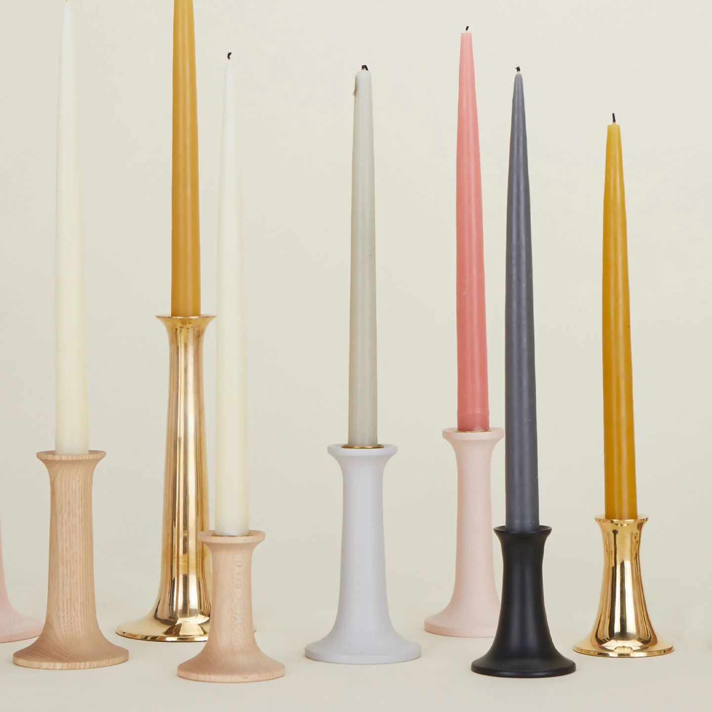 Simple Candle Holder - Grey - Image 3