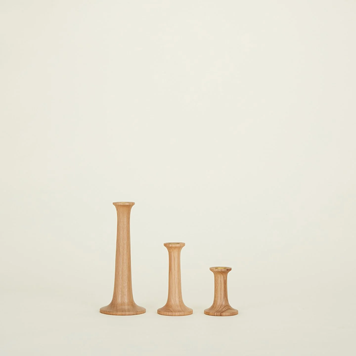 Simple Candle Holder - Oak - Image 2