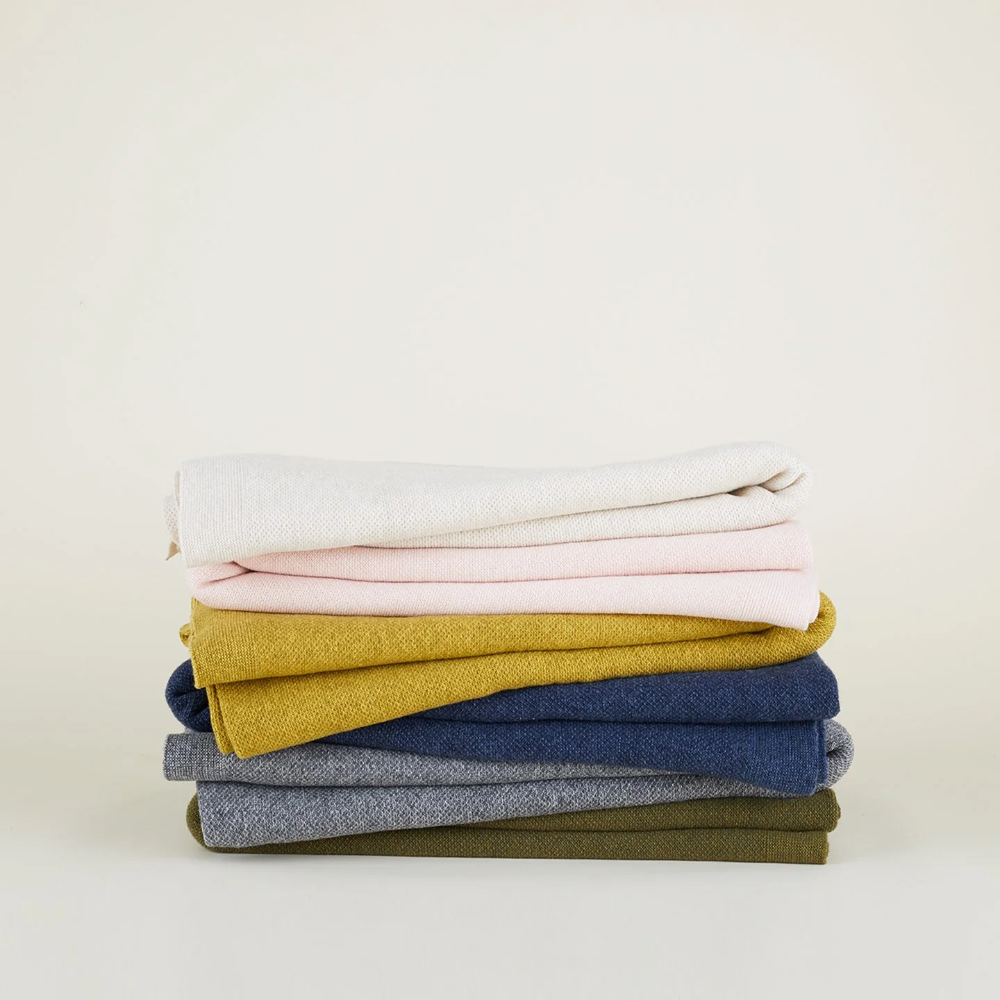 Simple Knit Oversized Throw - Olive - Image 2