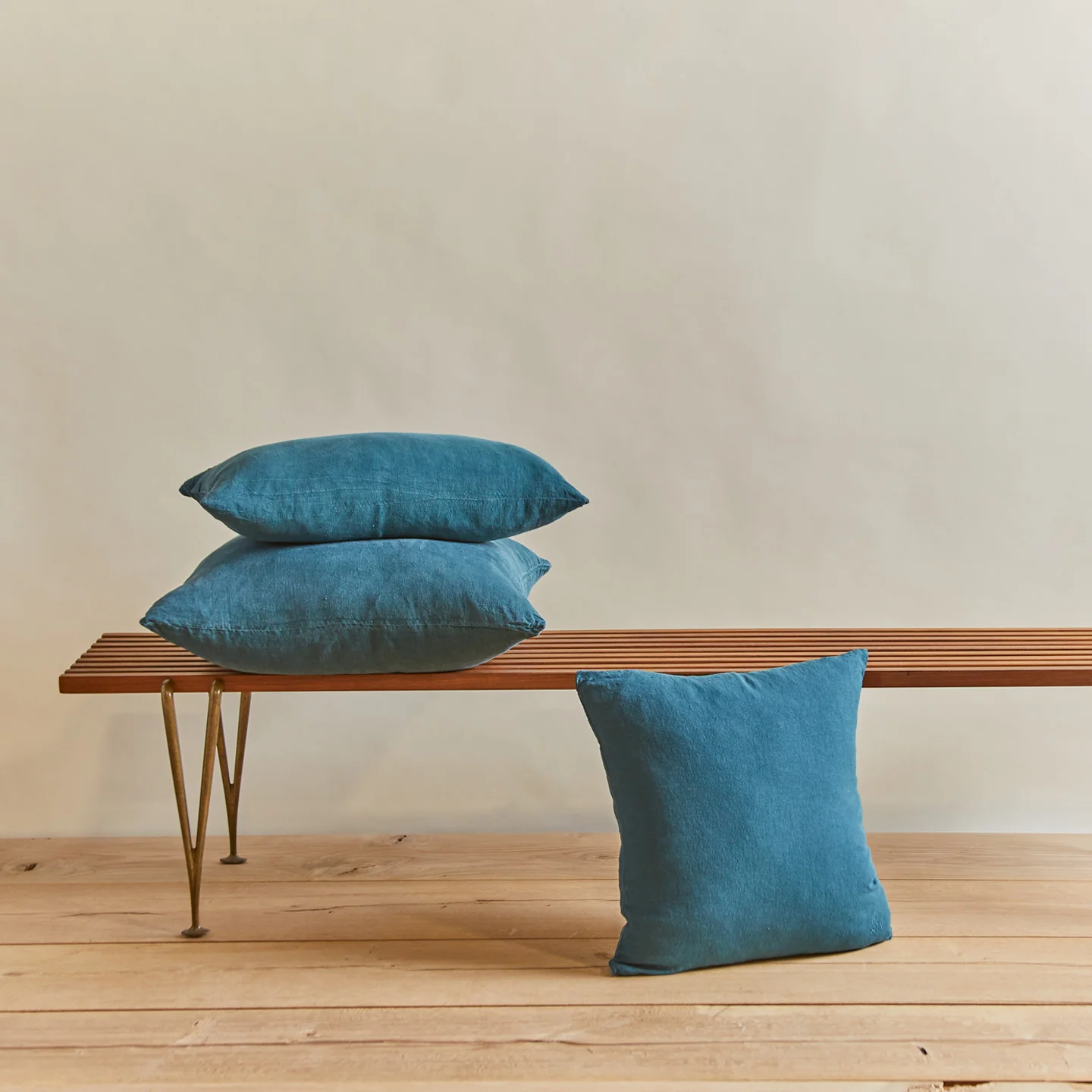 Simple Linen 12x22 Pillow - Peacock - Image 5