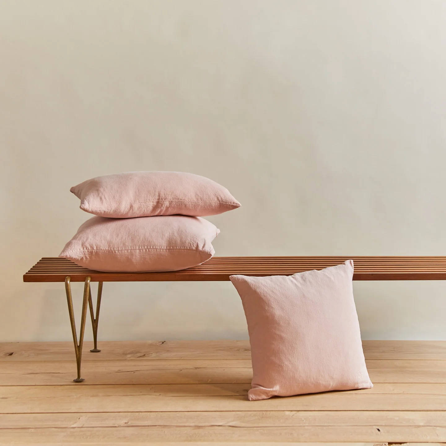 Simple Linen 18x18 Pillow - Blush - Image 5