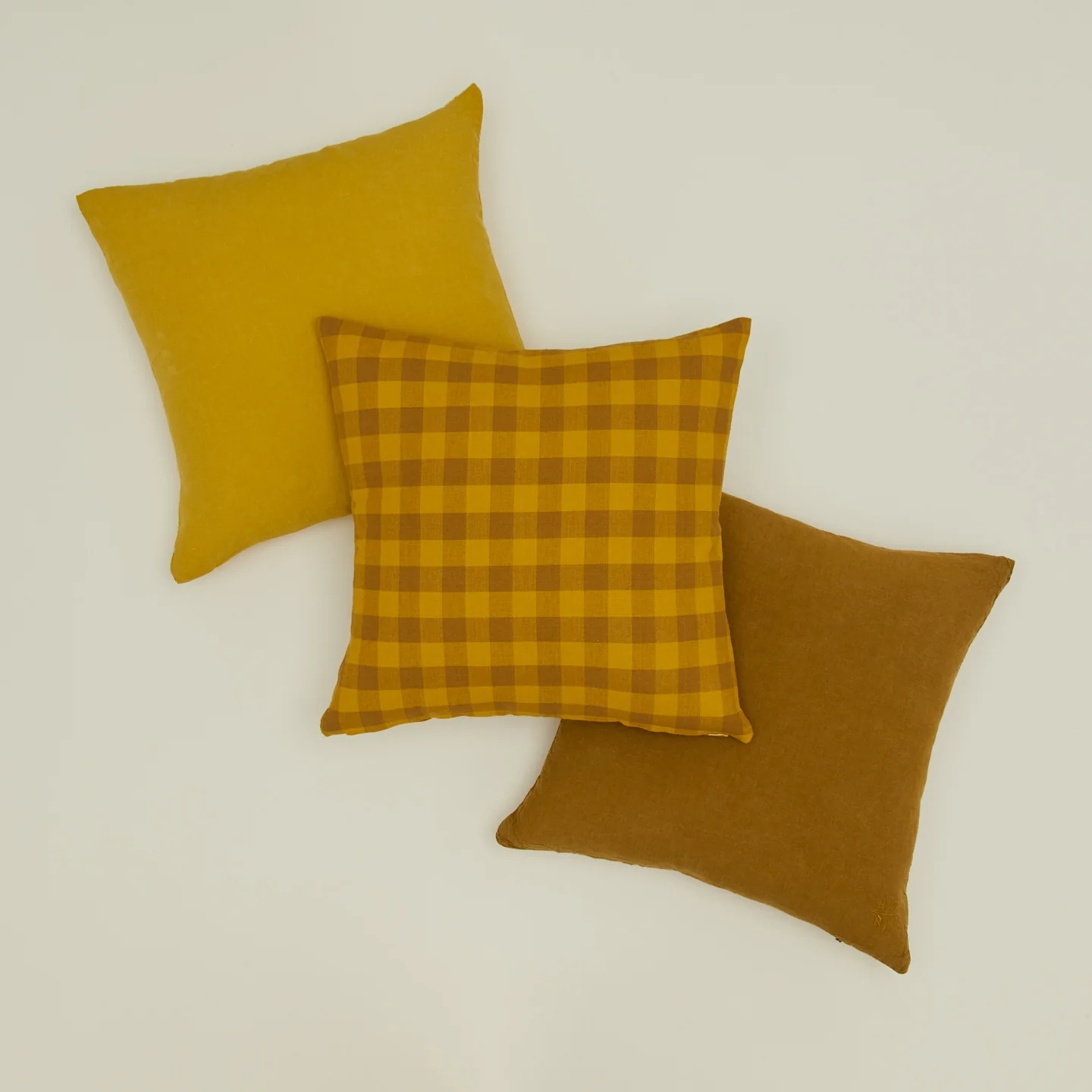 Simple Linen 18x18 Pillow - Mustard - Image 6
