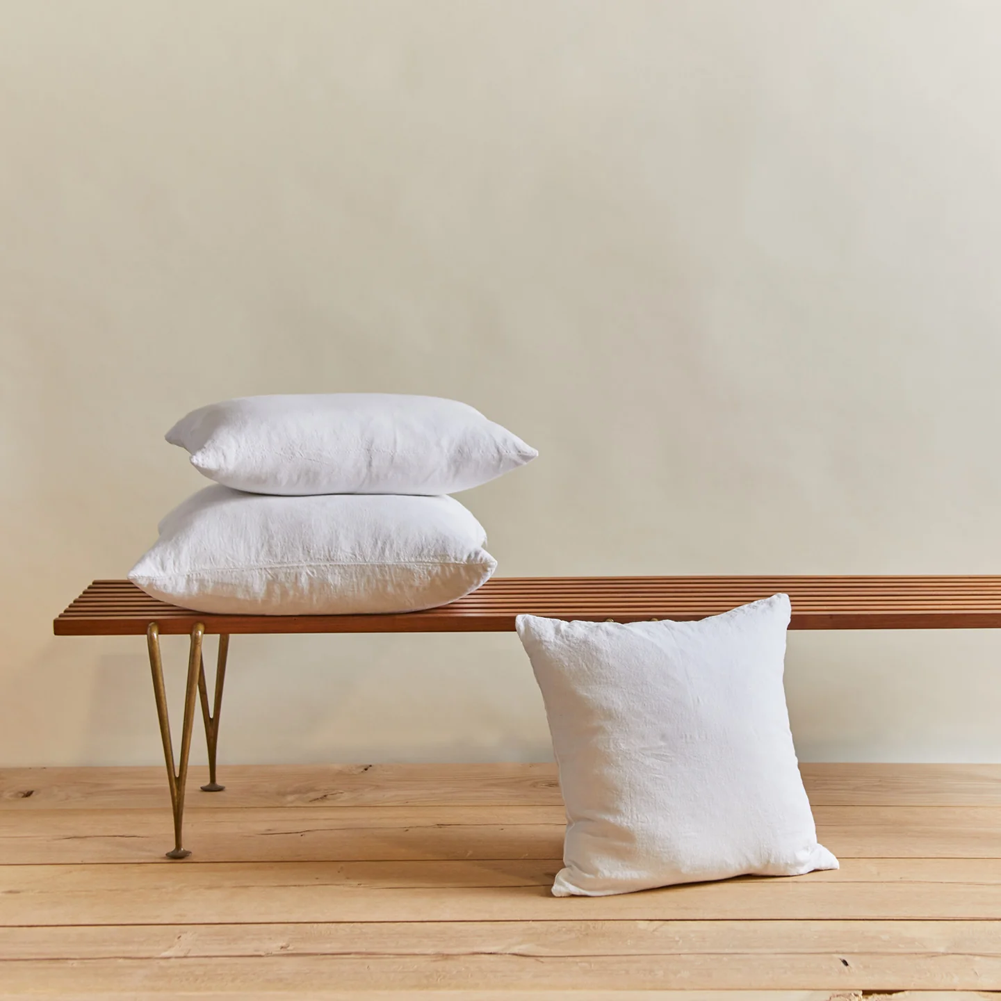 Simple Linen 18x18 Pillow - White - Image 5