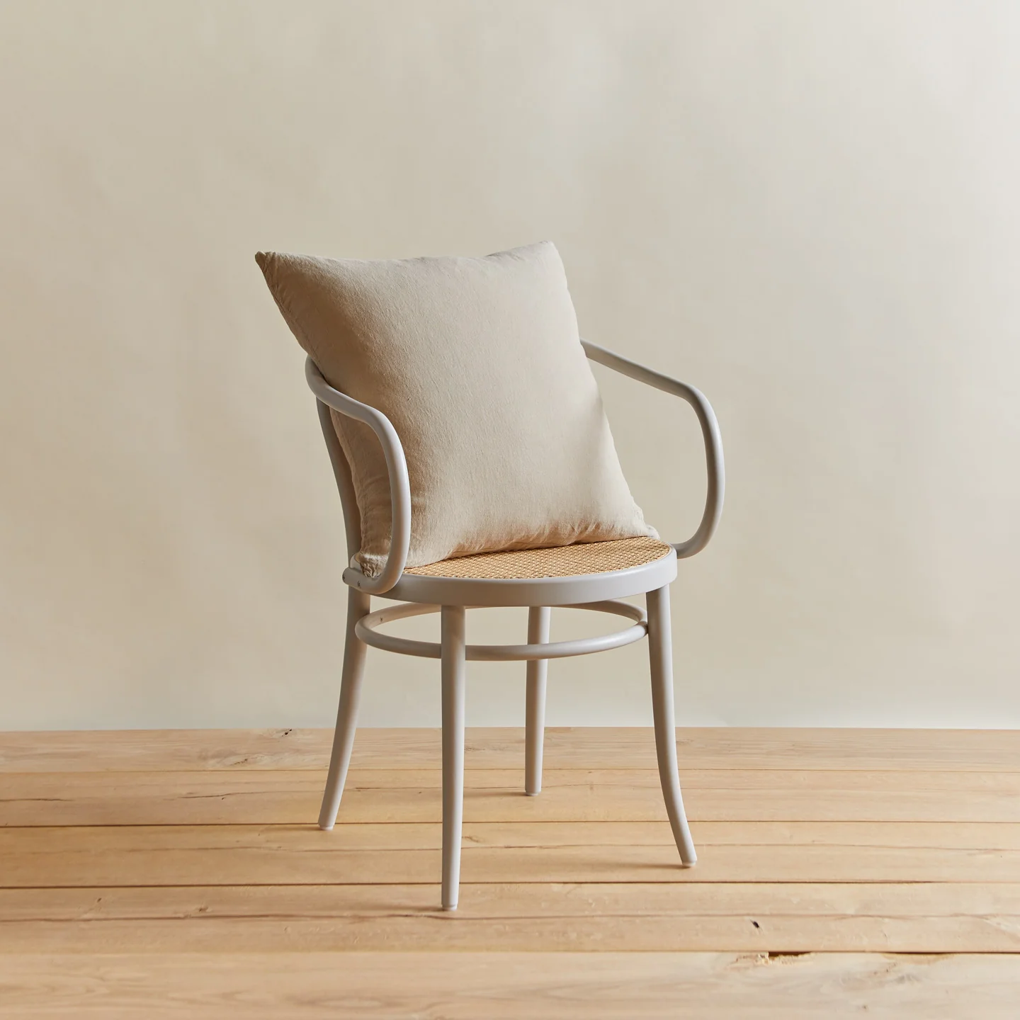 Simple Linen 22x22 Pillow - Flax - Image 4