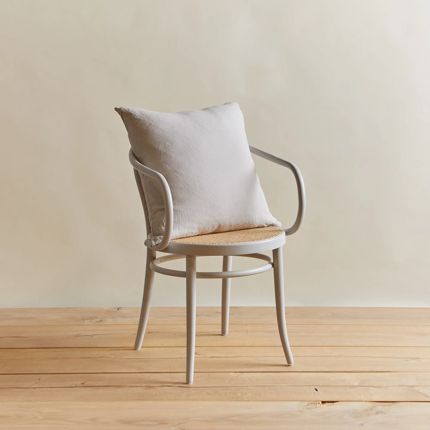 Simple Linen 22x22 Pillow - Light Grey - Image 4