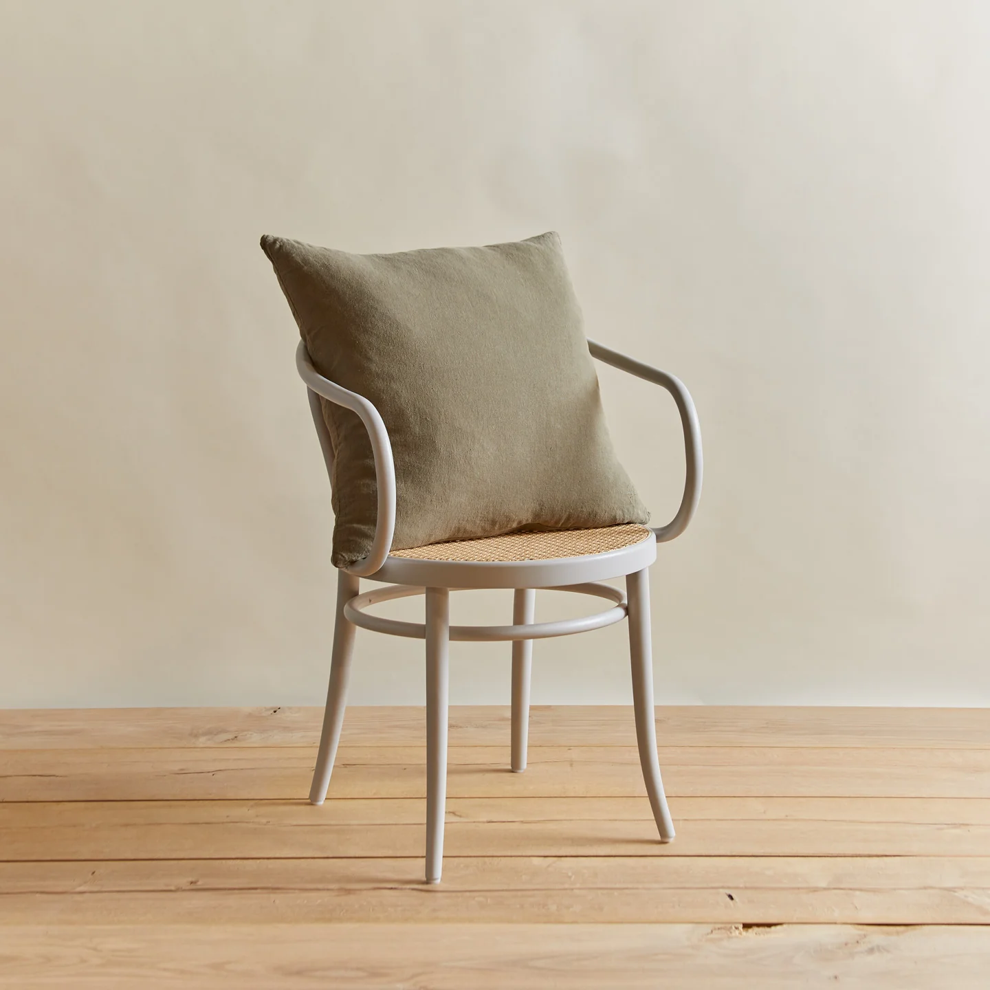 Simple Linen 22x22 Pillow - Olive - Image 4