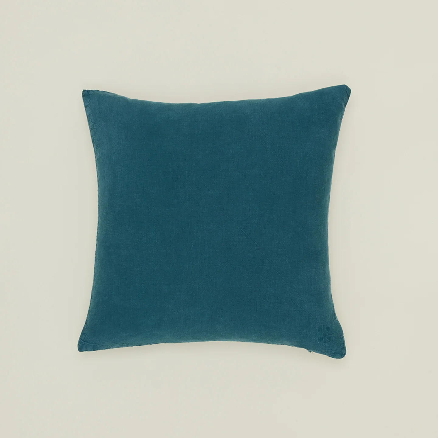 Simple Linen 22x22 Pillow - Peacock