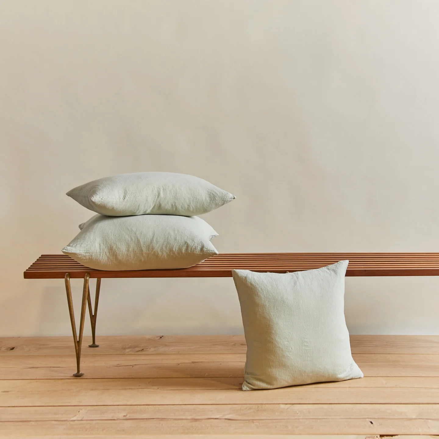 Simple Linen 22x22 Pillow - Sage - Image 5