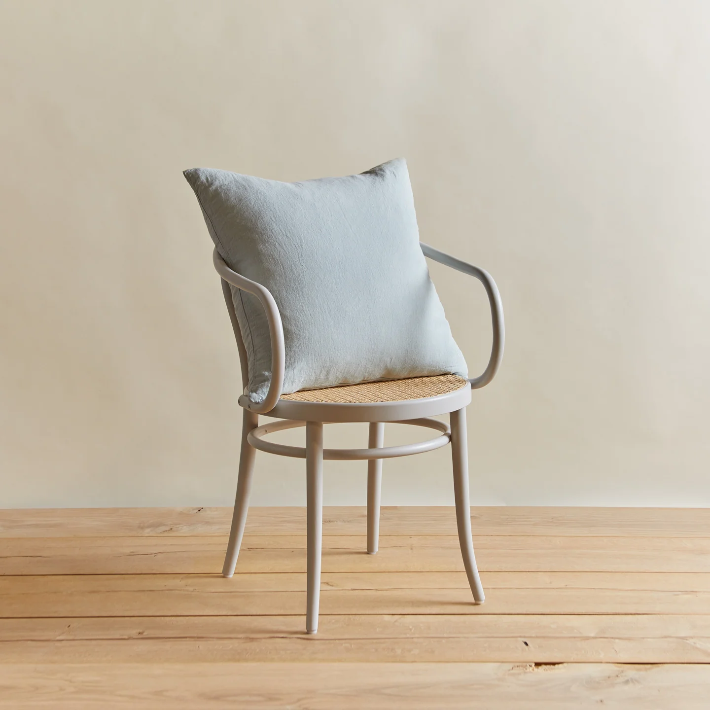 Simple Linen 22x22 Pillow - Sky - Image 4