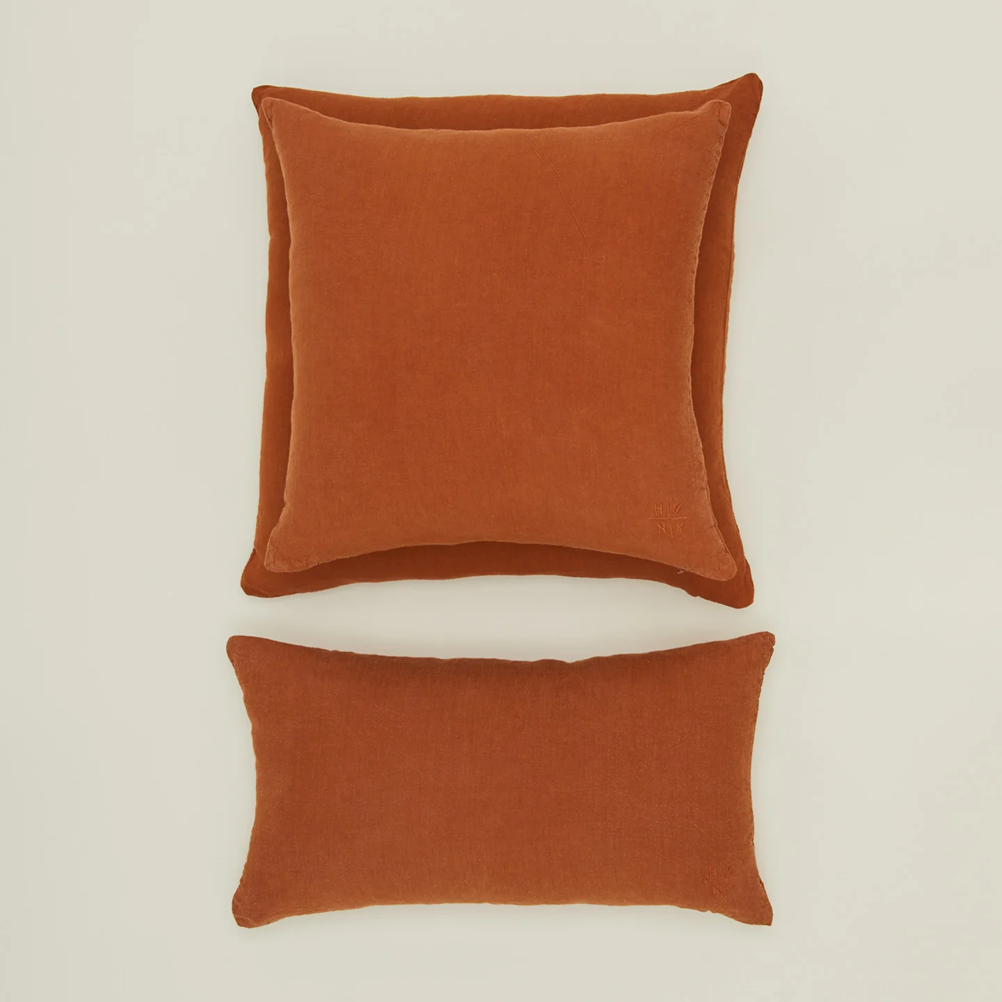 Simple Linen 22x22 Pillow - Terracotta - Image 2