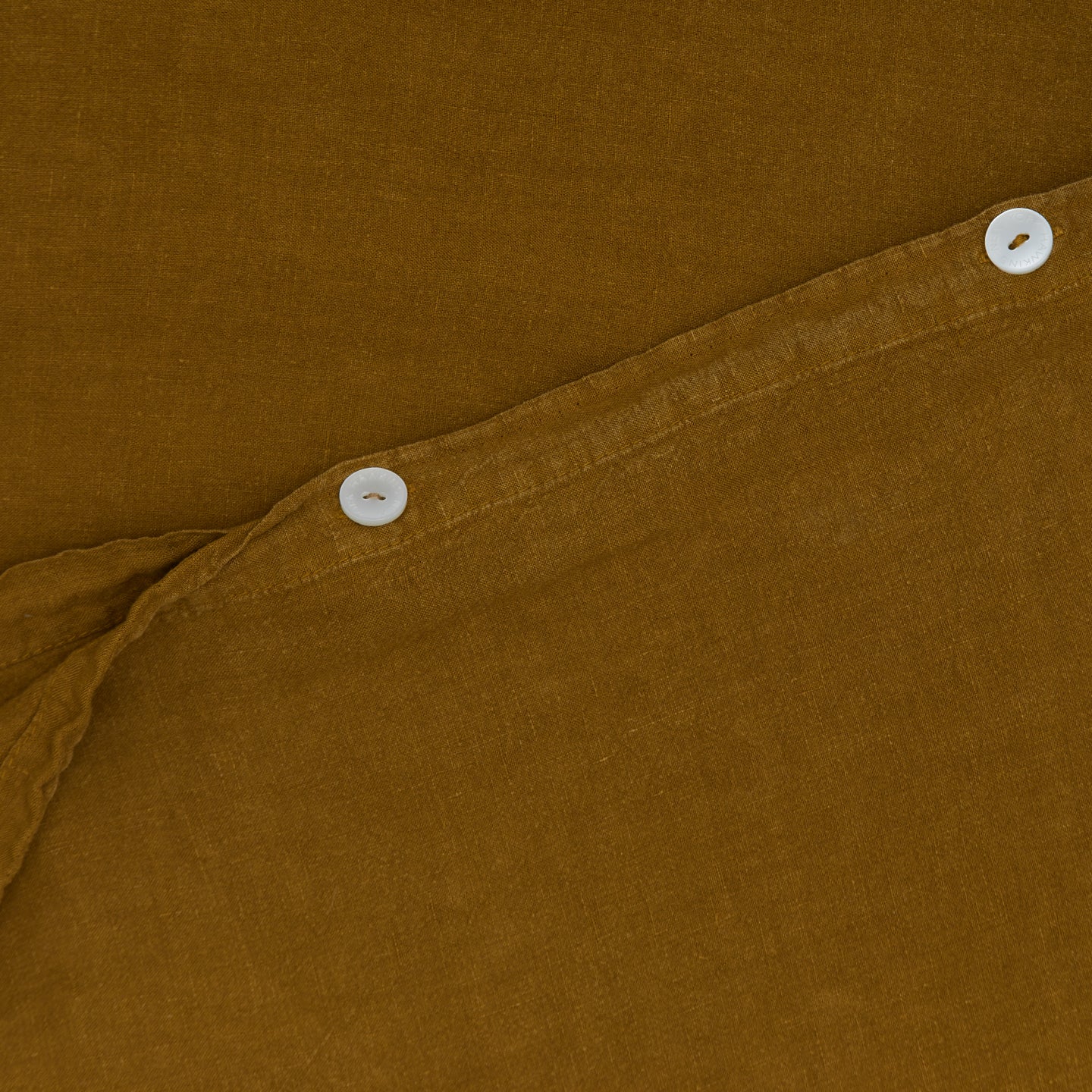 Simple Linen Duvet - Bronze - Image 3
