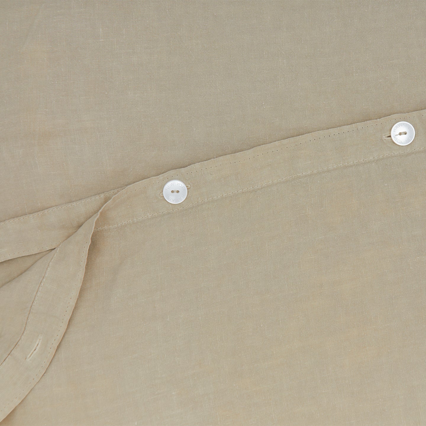 Simple Linen Duvet - Flax - Image 3