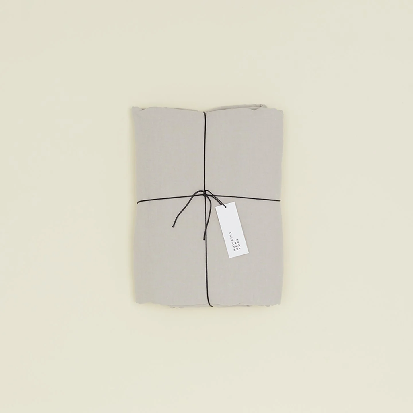 Simple Linen Duvet - Light Grey - Image 6