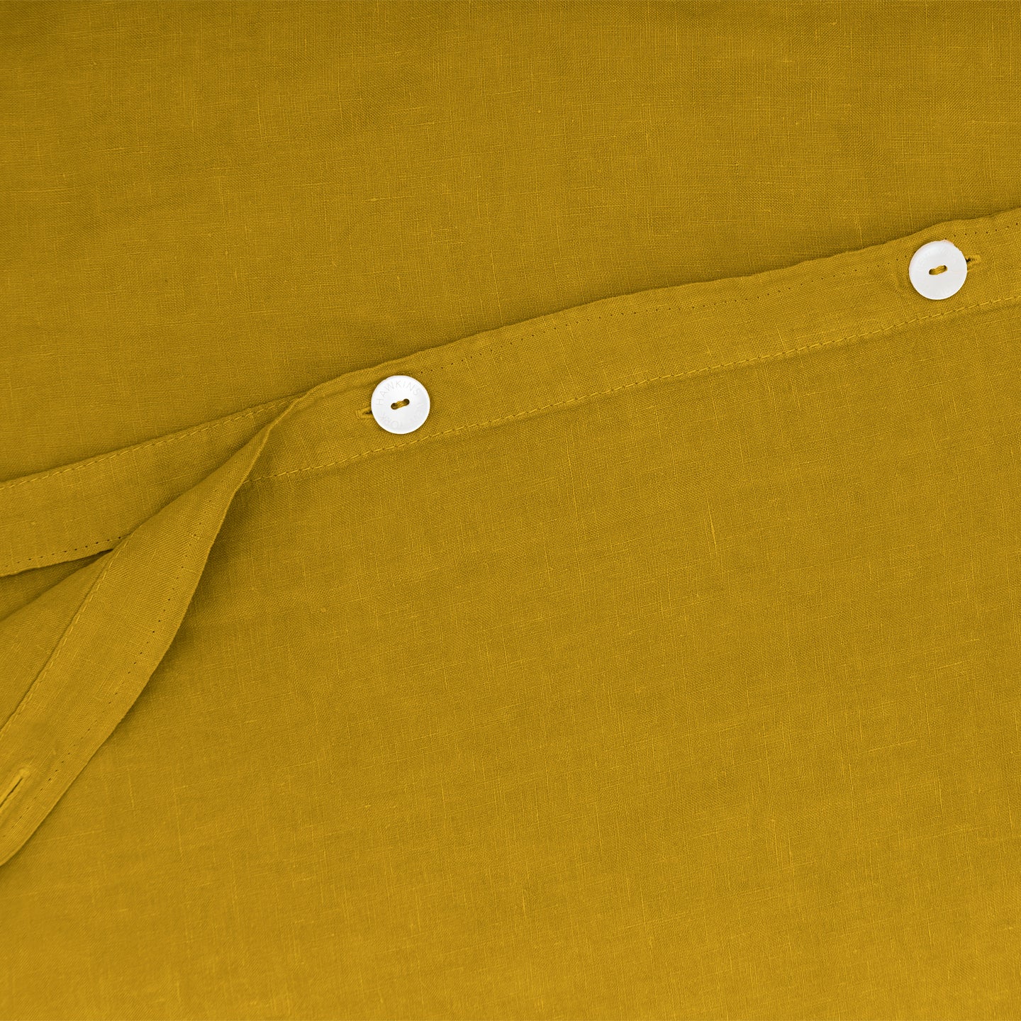 Simple Linen Duvet - Mustard - Image 3