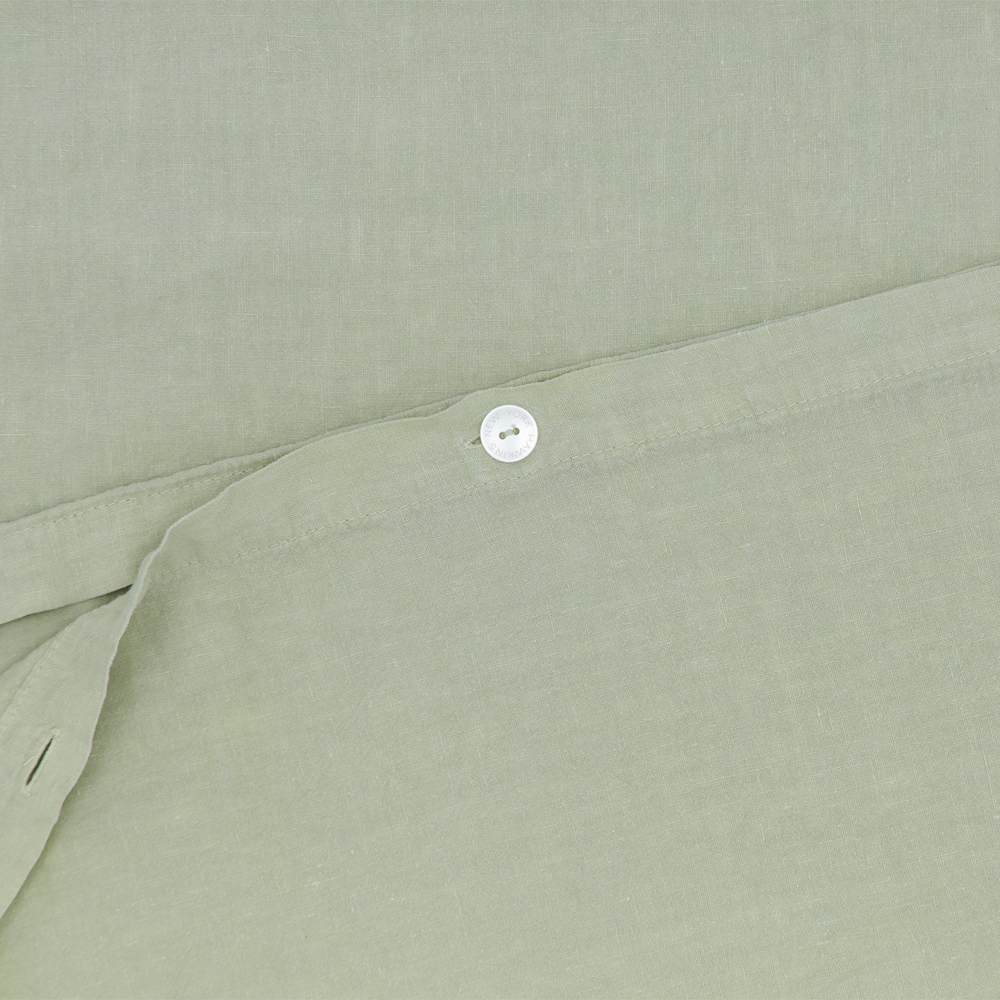 Simple Linen Duvet - Sage - Image 3
