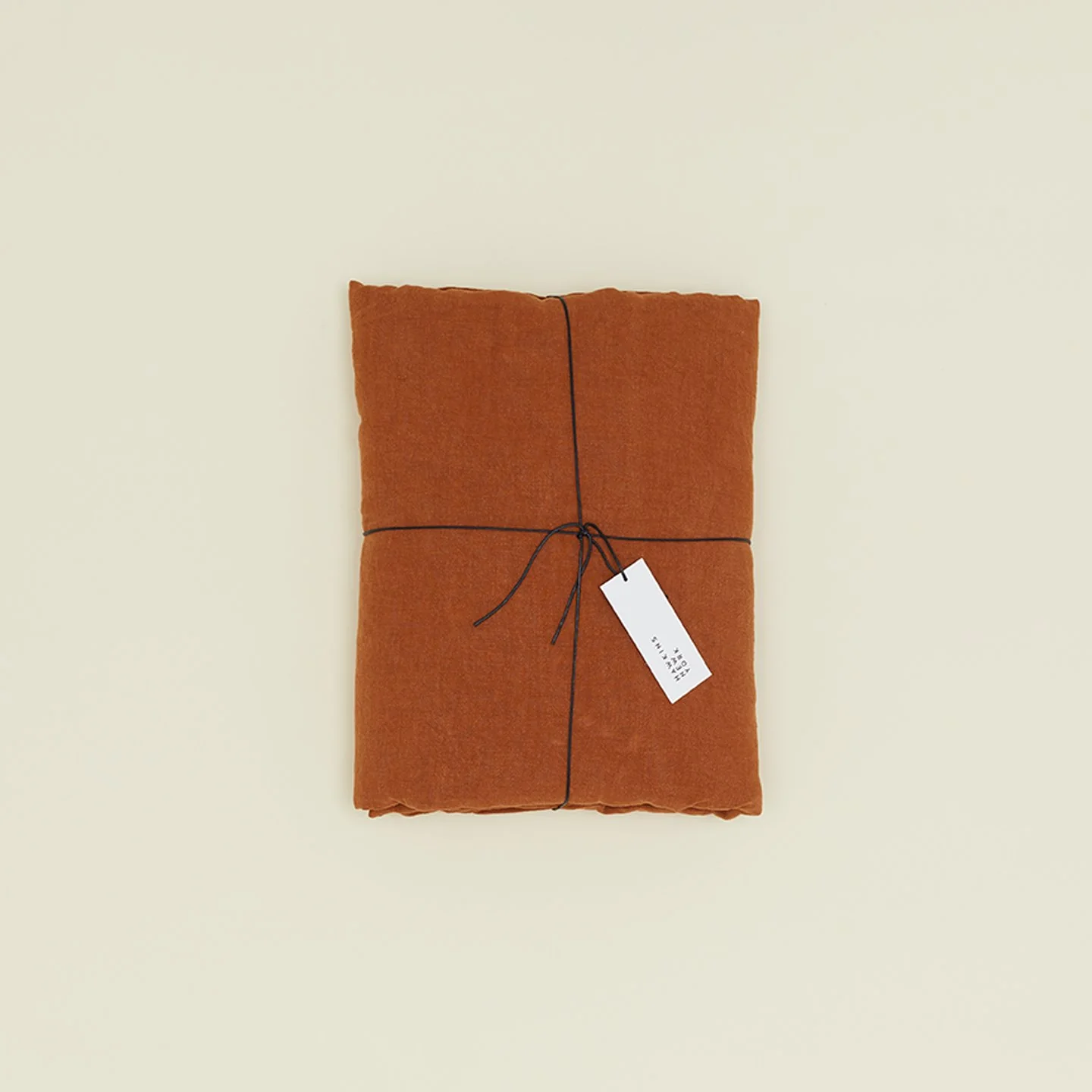Simple Linen Duvet - Terracotta - Image 5
