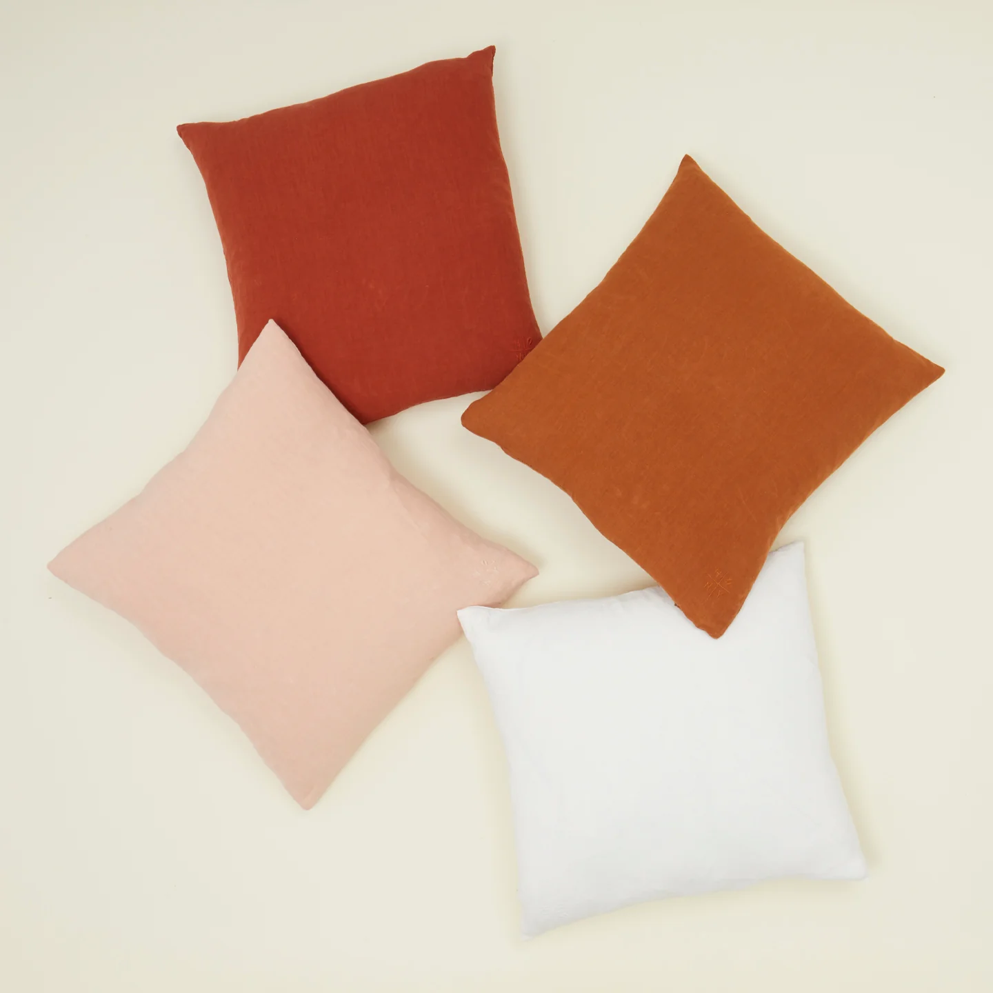 Simple Linen Euro Sham - Blush - Image 3