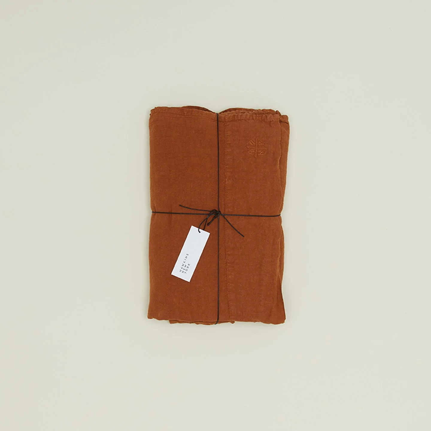 Simple Linen Flat Sheet - Terracotta - Image 4