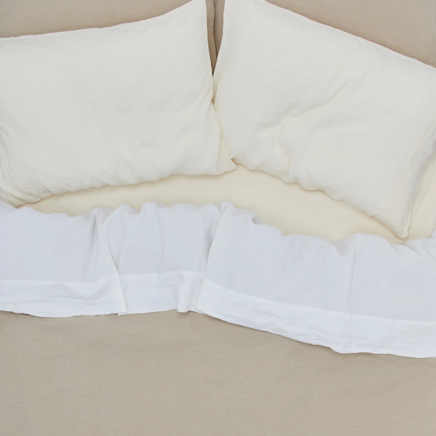 Simple Linen Pillowcases, Set of 2 - Flax - Image 4