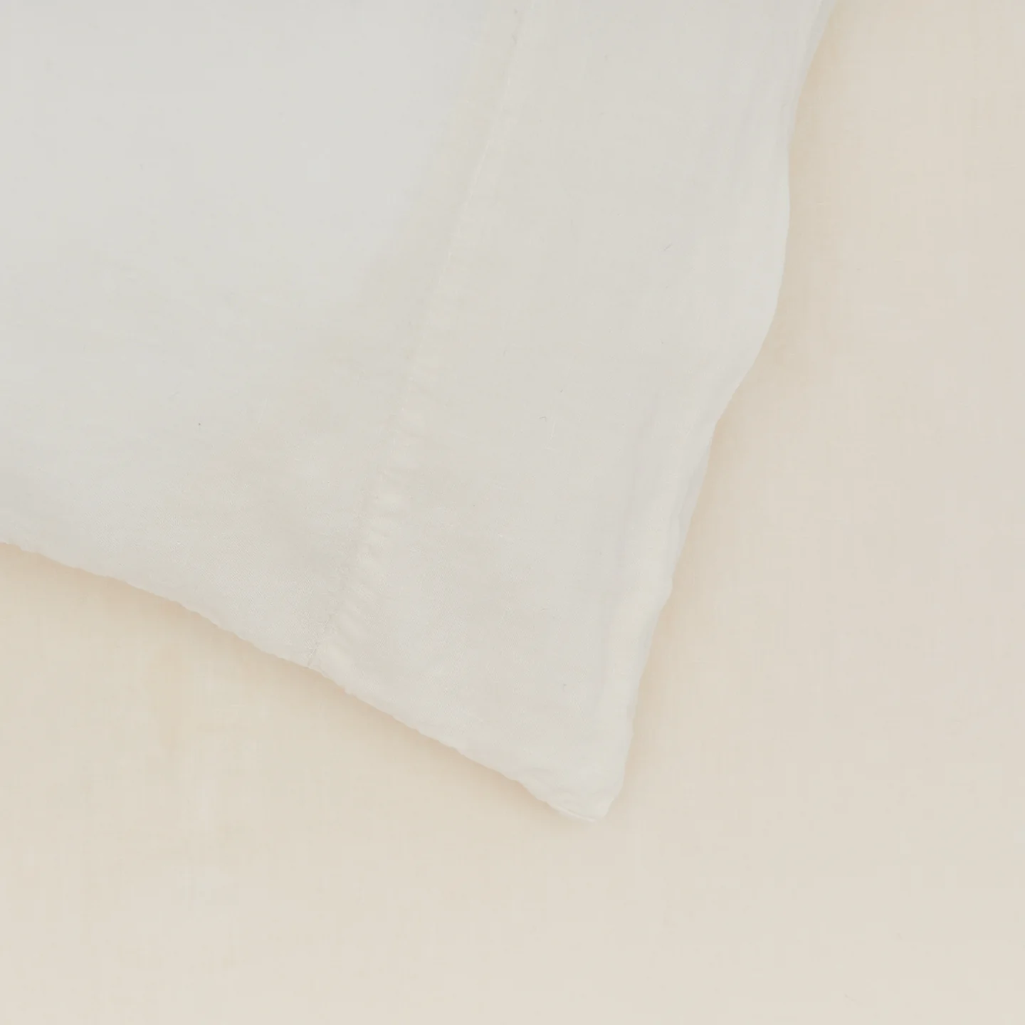 Simple Linen Pillowcases, Set of 2 - Ivory - Image 3