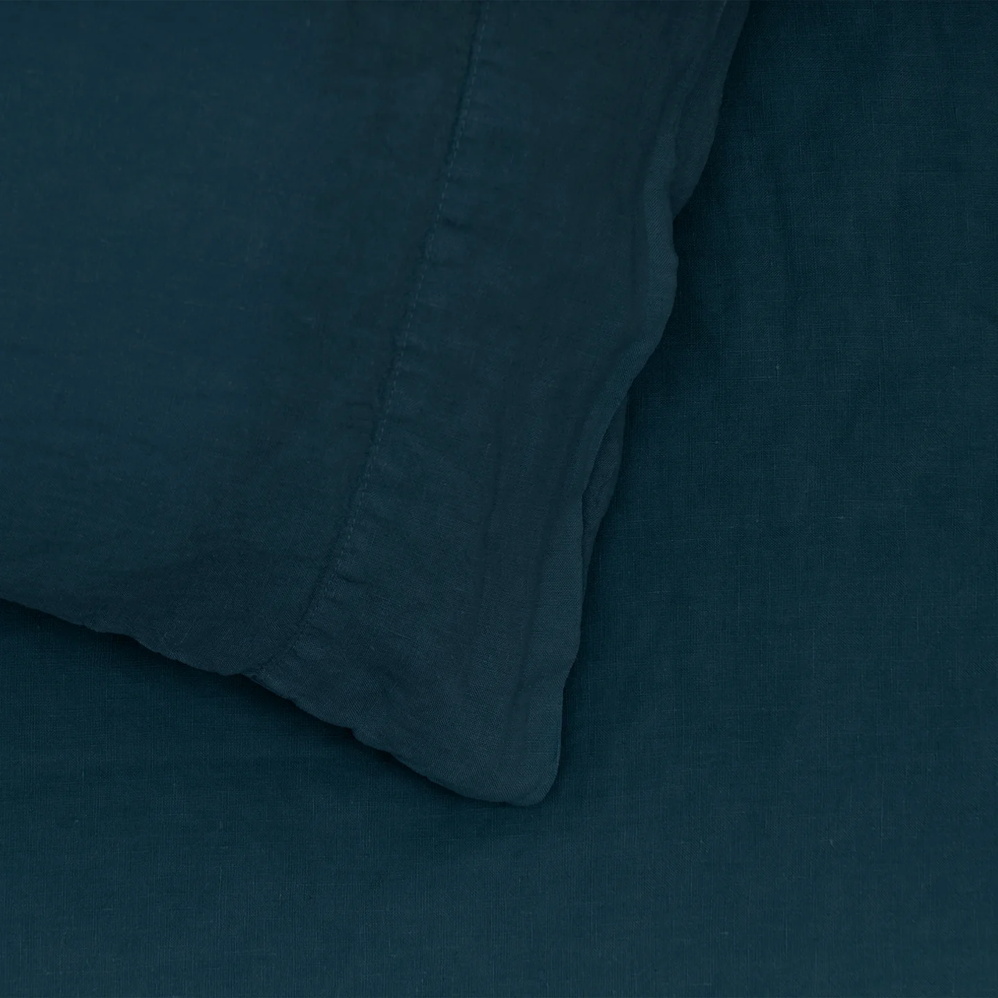 Simple Linen Pillowcases, Set of 2 - Peacock - Image 3