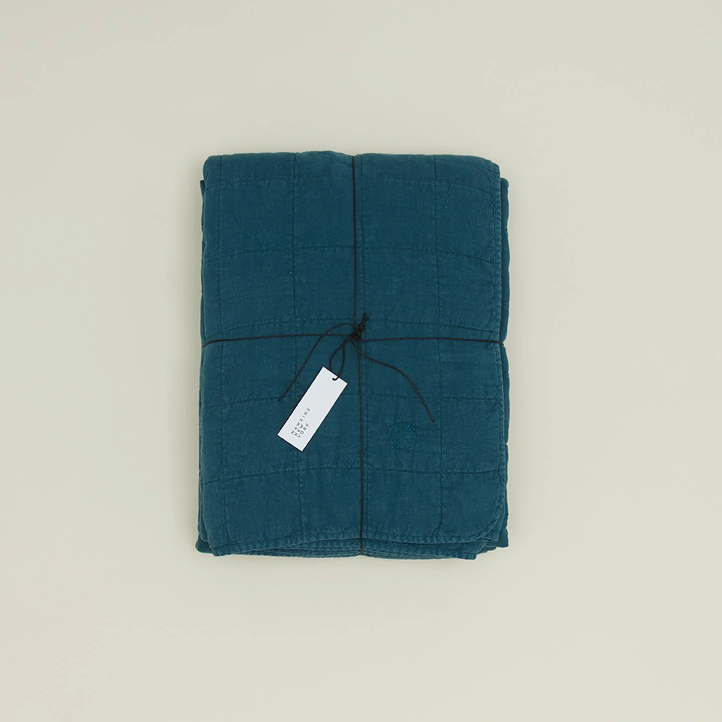 Simple Linen Quilt - Peacock - Image 3