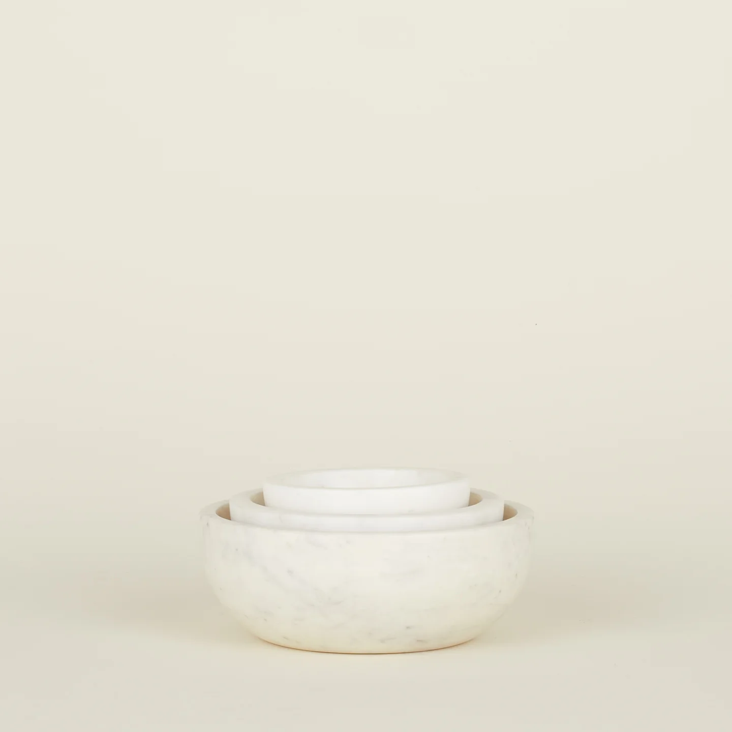 Simple Marble Bowl - White