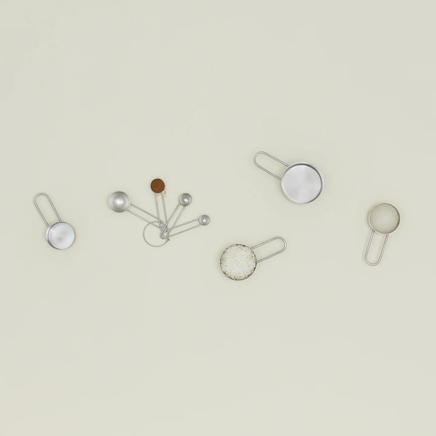 Simple Measuring Cups - Silver - Image 4