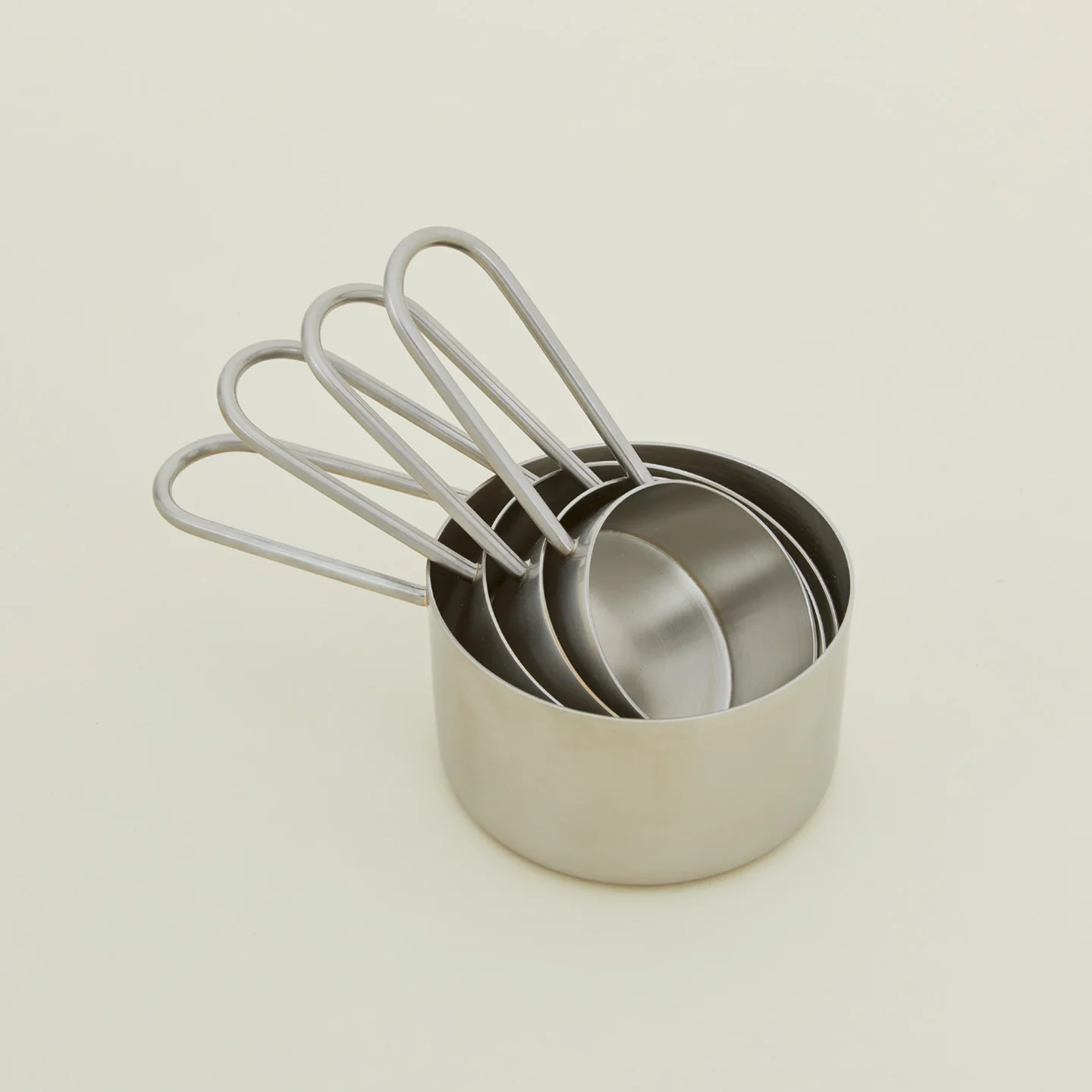 Simple Measuring Cups - Silver - Image 5