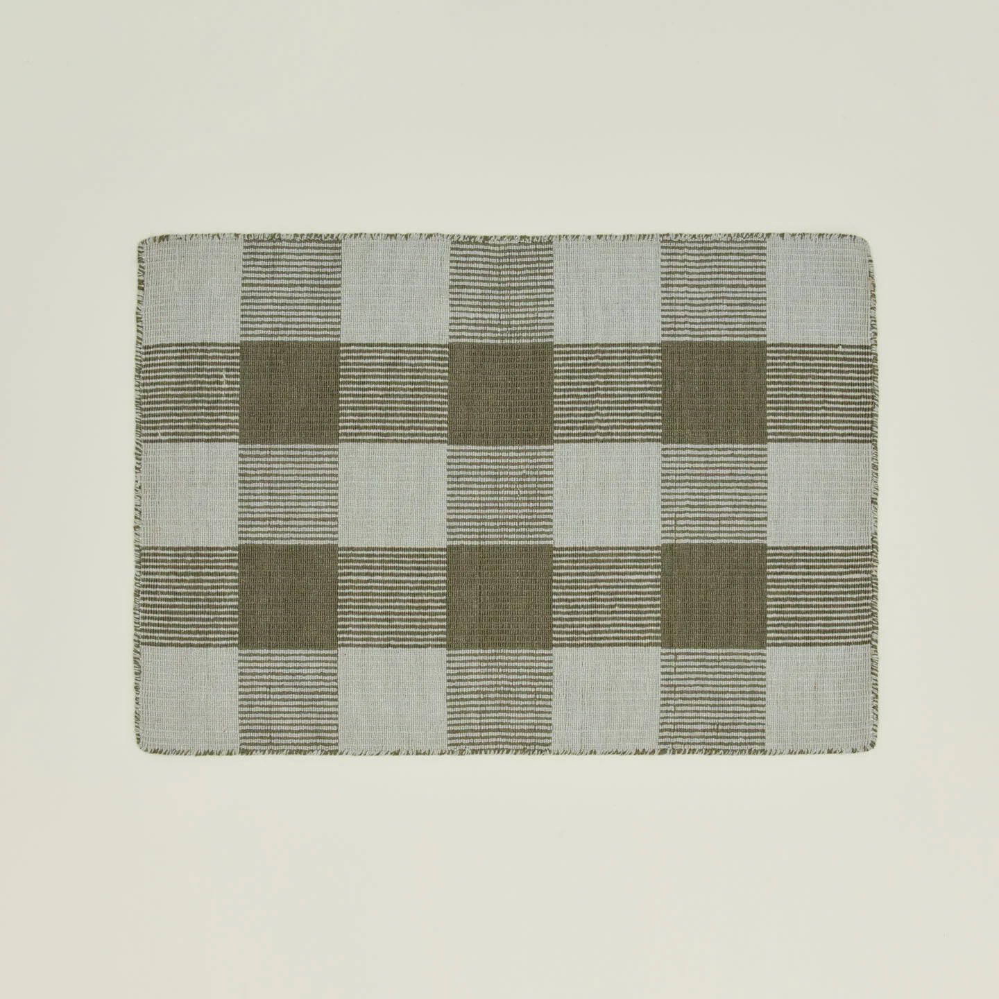 Simple Plaid Rug - Sage/Olive