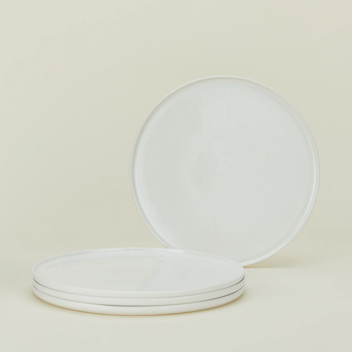 Simple Porcelain Dinner Plate, Set of 4