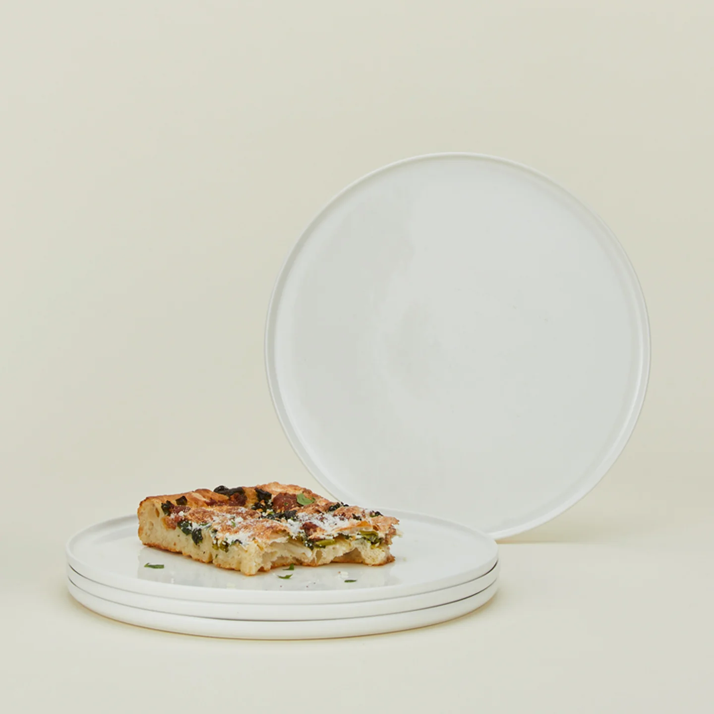 Simple Porcelain Dinner Plate, Set of 4 - Image 2