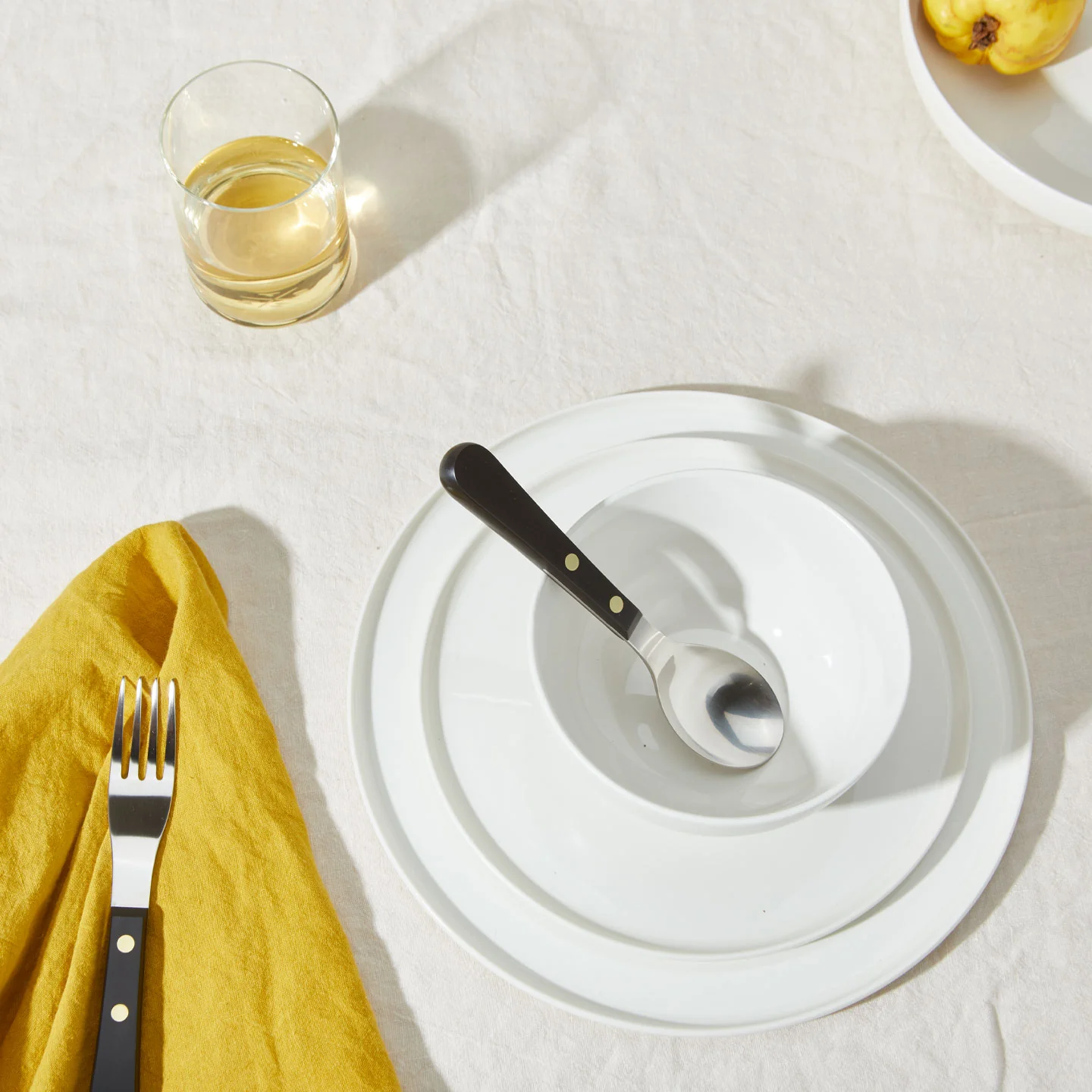 Simple Porcelain Dinner Plate, Set of 4 - Image 3