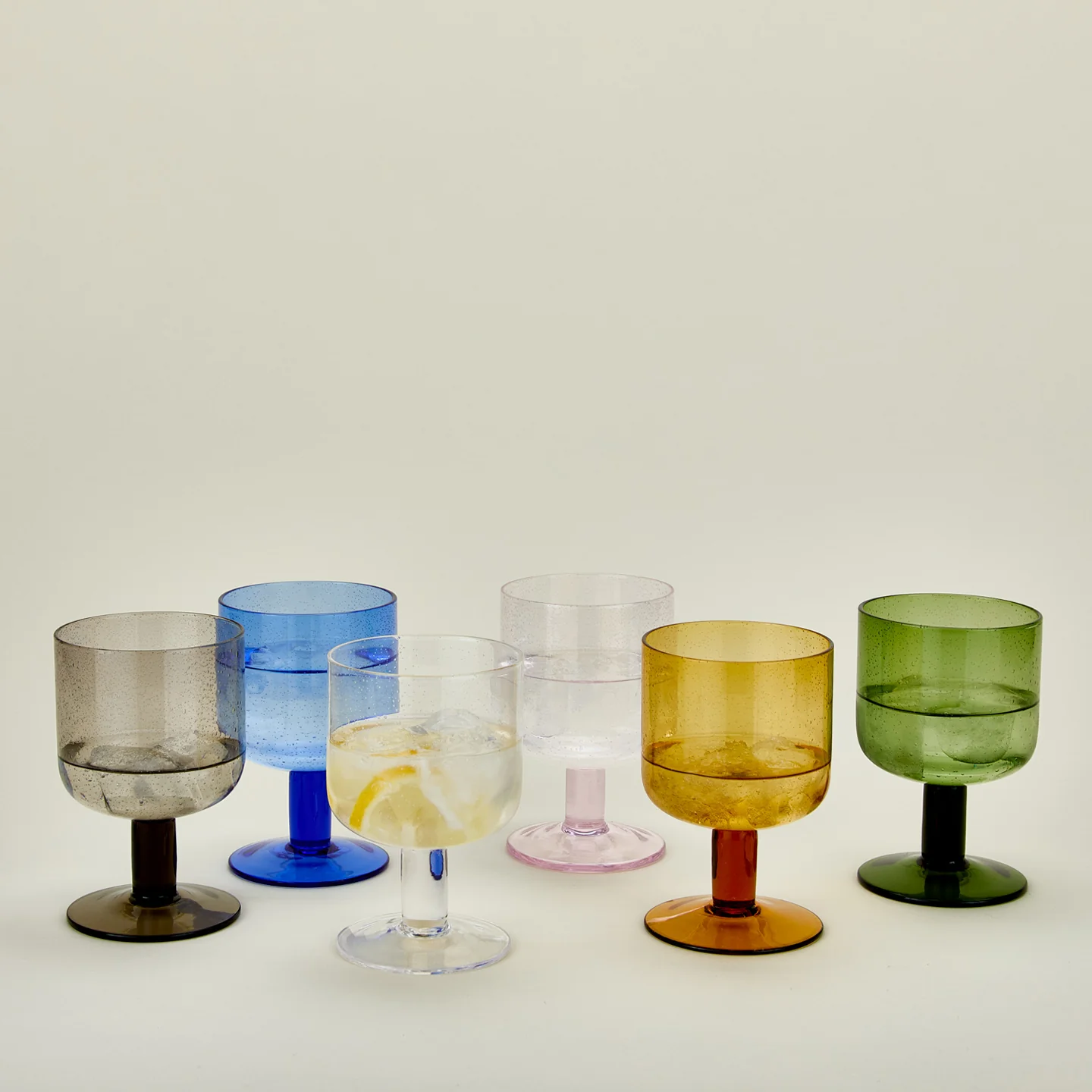 Simple Seeded Glassware, Set of 4 - Blush - Image 3