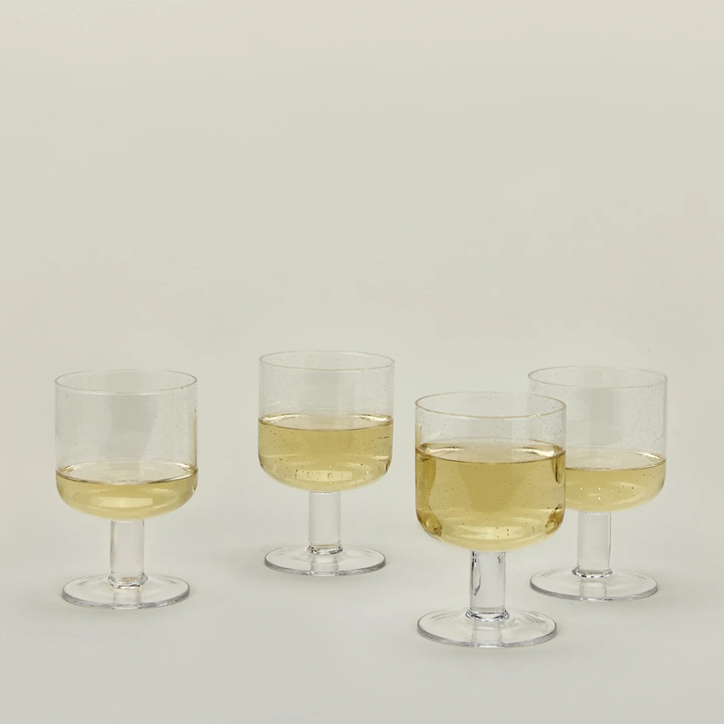 Simple Seeded Glassware, Set of 4 - Clear - Image 2