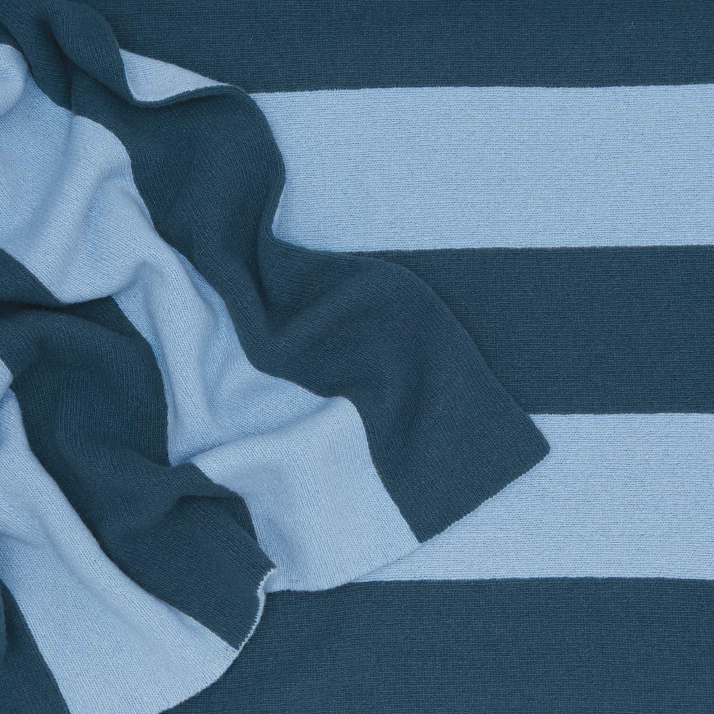 Simple Striped Throw - Sky/Peacock - Image 3