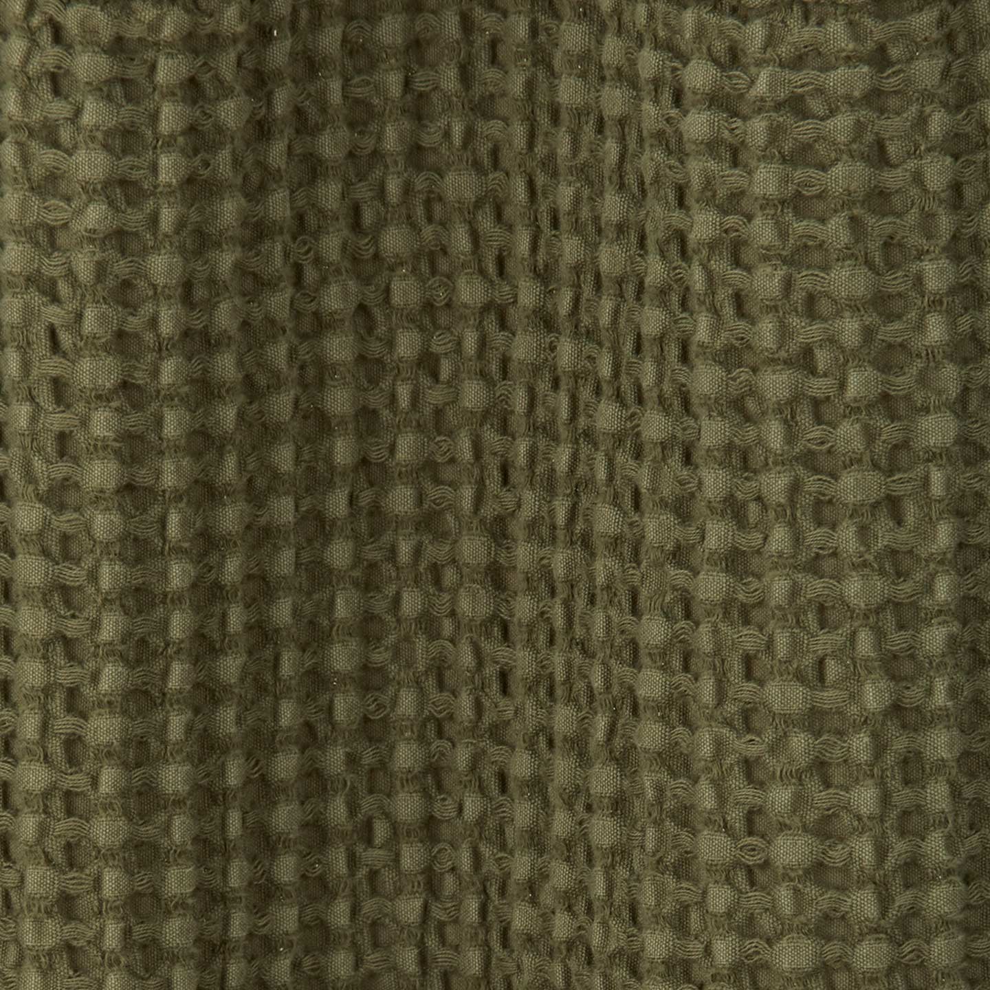 Simple Waffle Shower Curtain - Olive - Image 3