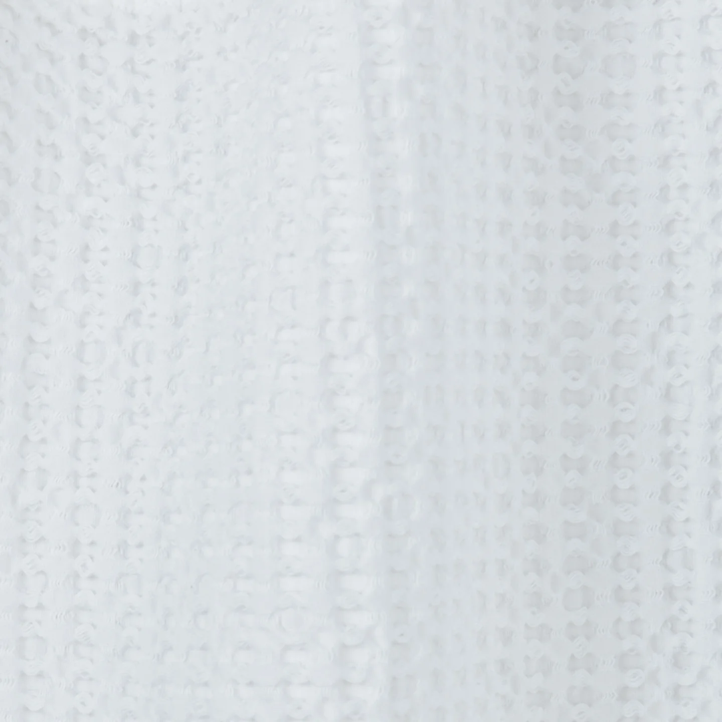 Simple Waffle Shower Curtain - White - Image 3